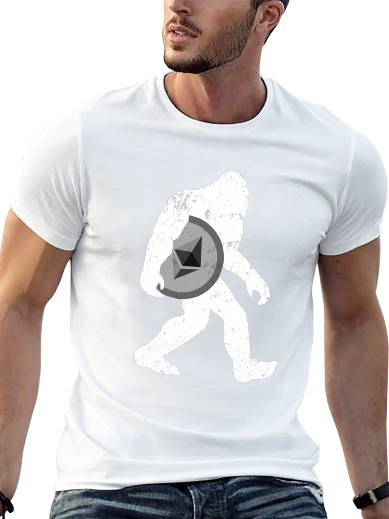 Sasquatch Ethereum Crypto T-Shirt - Black
