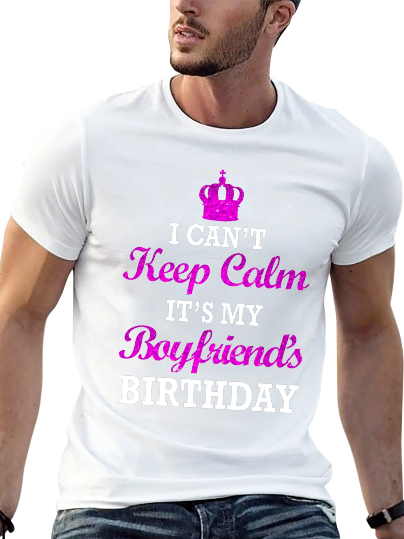 Boyfriend Birthday T-Shirt - I Cant Keep Calm