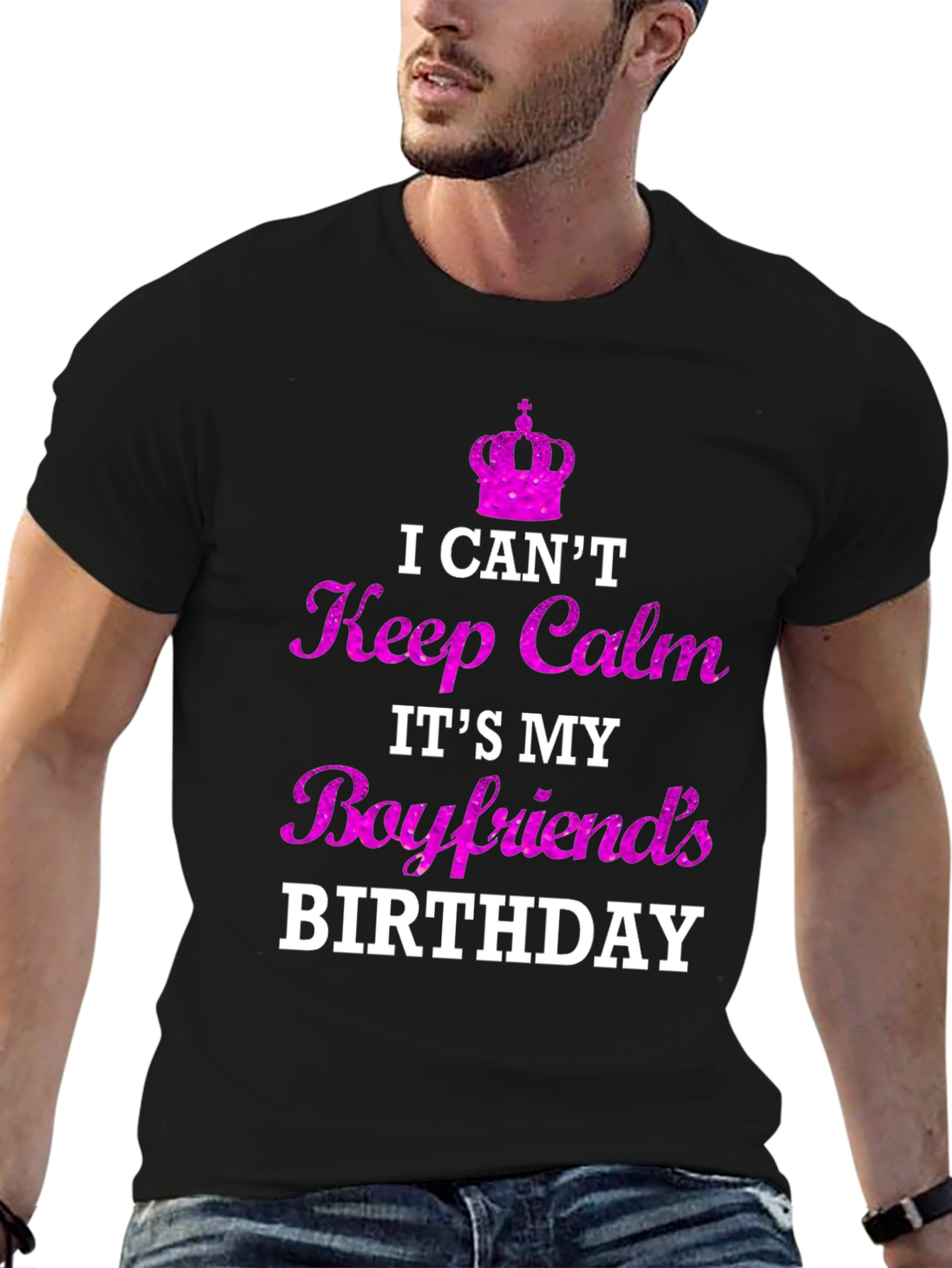 Boyfriend Birthday T-Shirt - I Cant Keep Calm