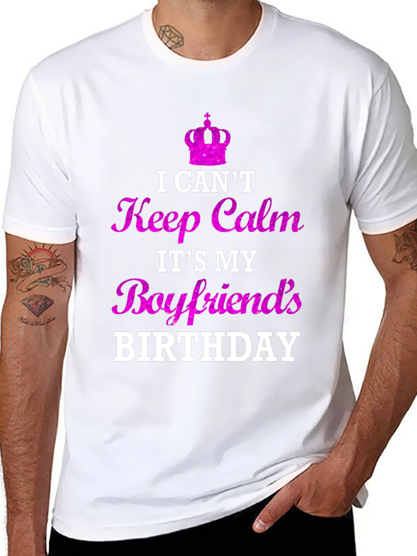 Boyfriend Birthday T-Shirt - I Cant Keep Calm