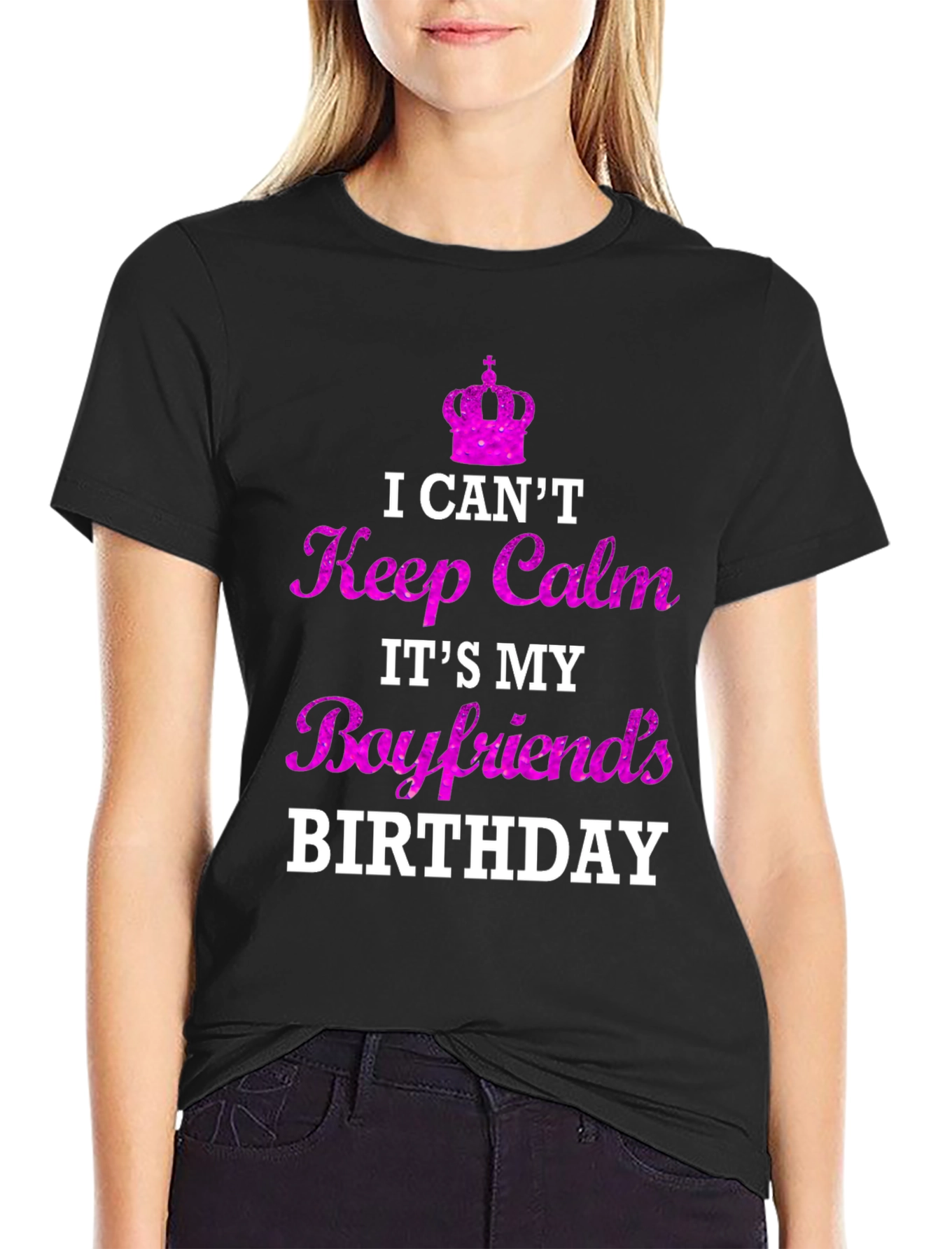 Boyfriend Birthday T-Shirt - I Cant Keep Calm