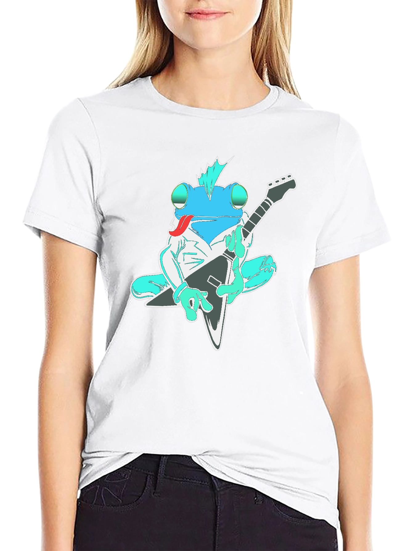Rocking Frog T-Shirt - Guitar Player Tee