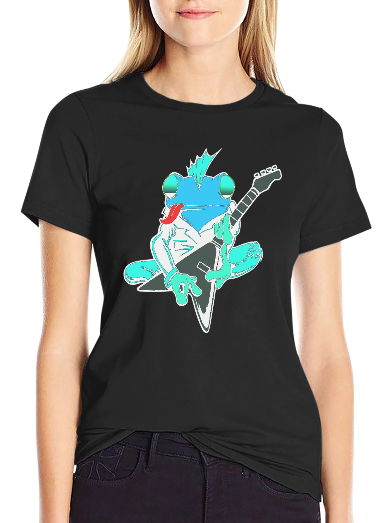 Rocking Frog T-Shirt - Guitar Player Tee