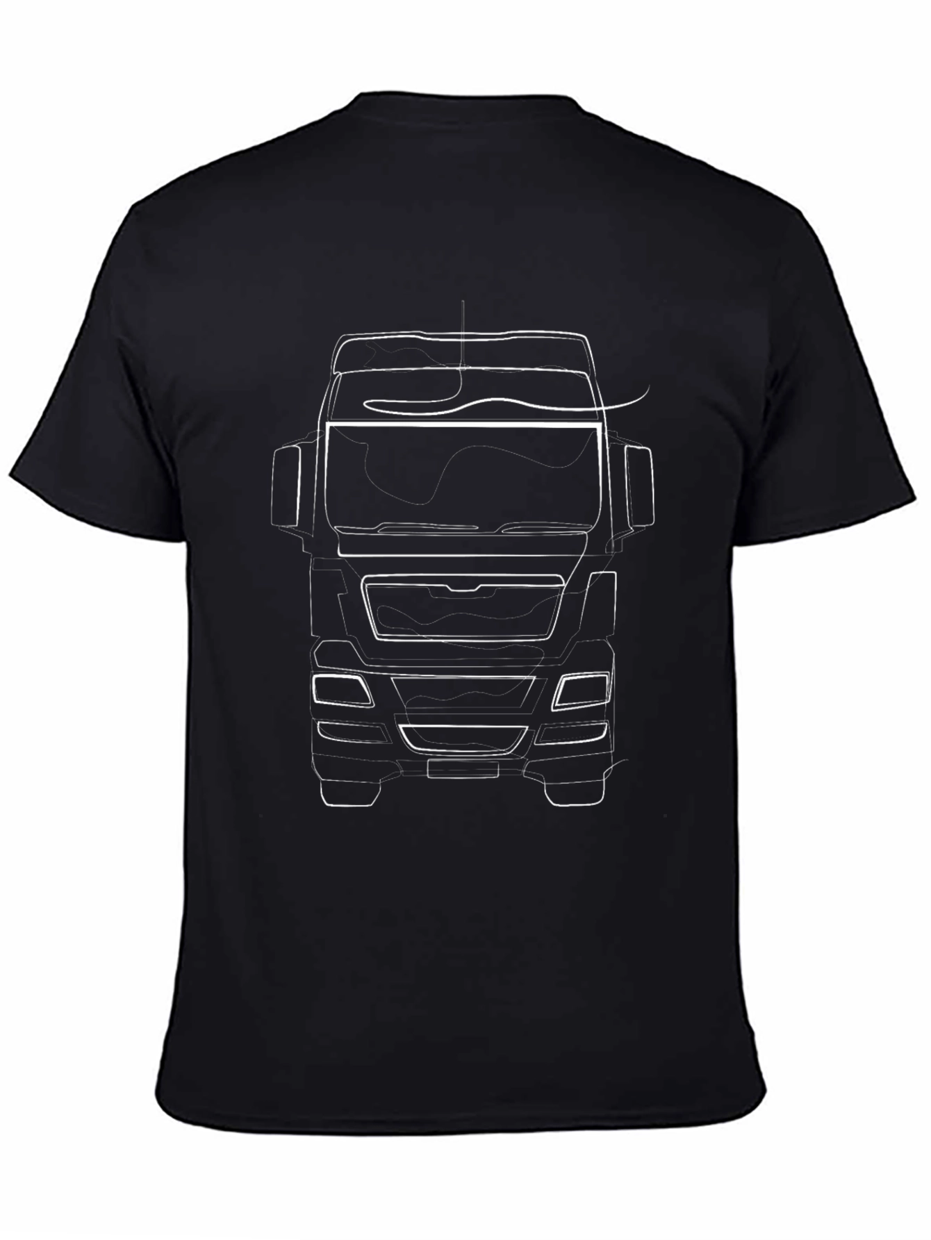 Truck Outline Graphic Tee - Black