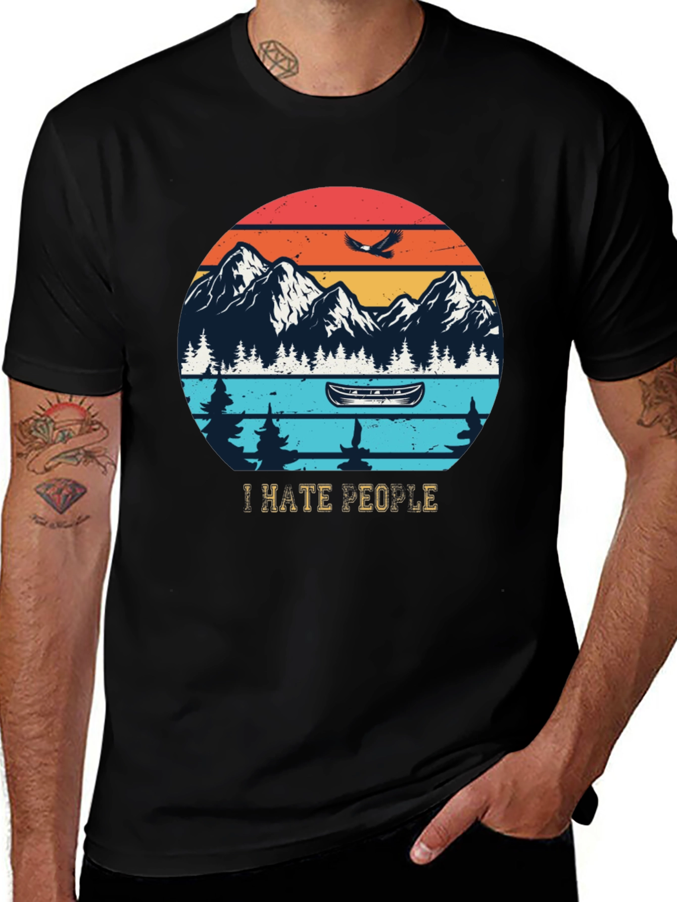 I Hate People Nature T-Shirt
