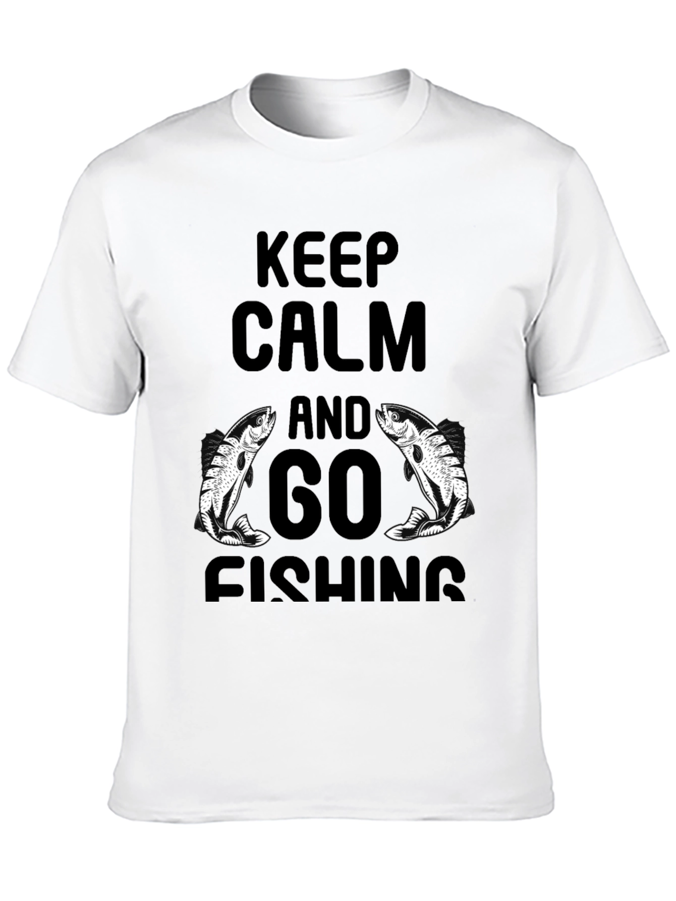 Keep Calm and Go Fishing Graphic Tee