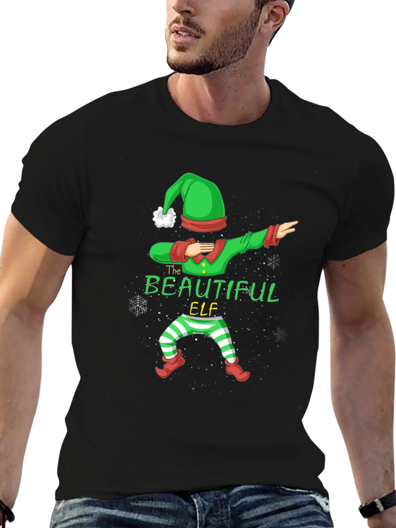 Dabbing Elf Christmas T-Shirt