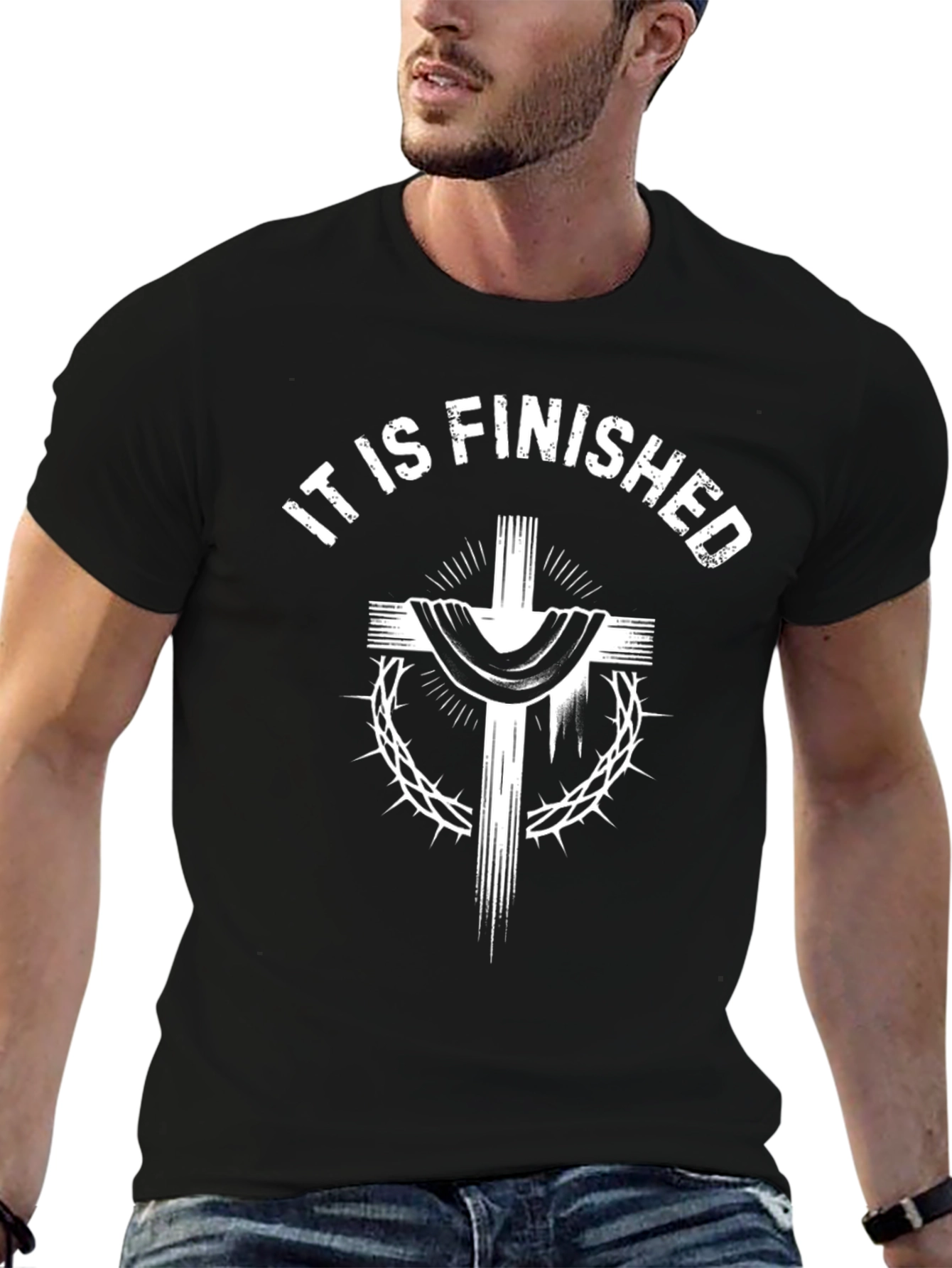 It Is Finished Graphic Tee - Christian T-Shirt
