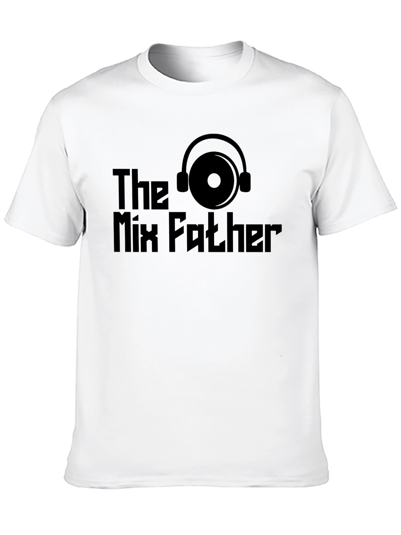 The Mix Father Black T-Shirt DJ Music Lover Tee