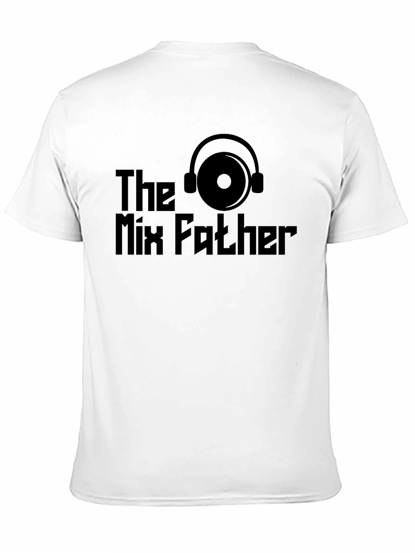 The Mix Father Black T-Shirt DJ Music Lover Tee