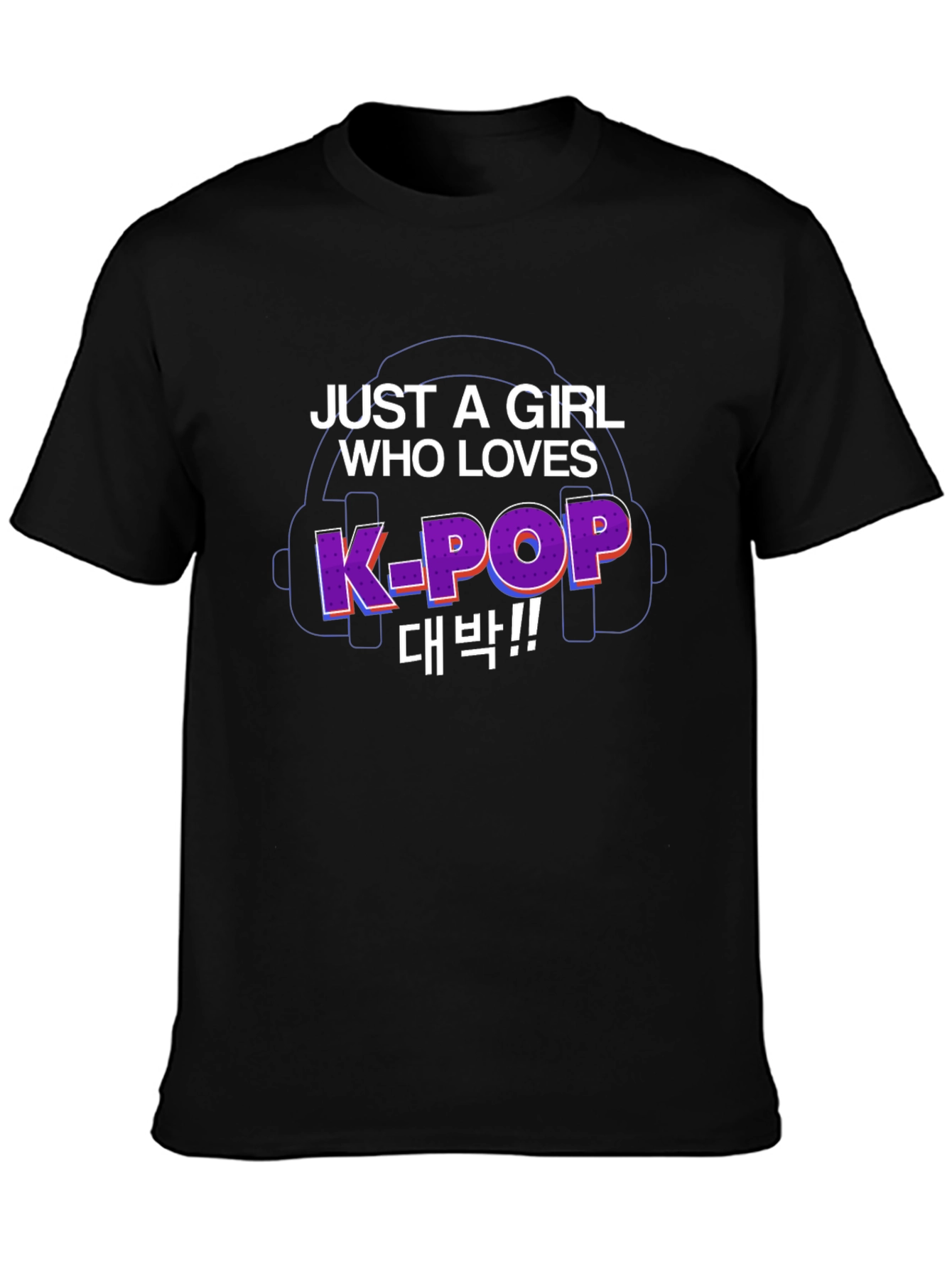K-Pop Fan Black T-Shirt