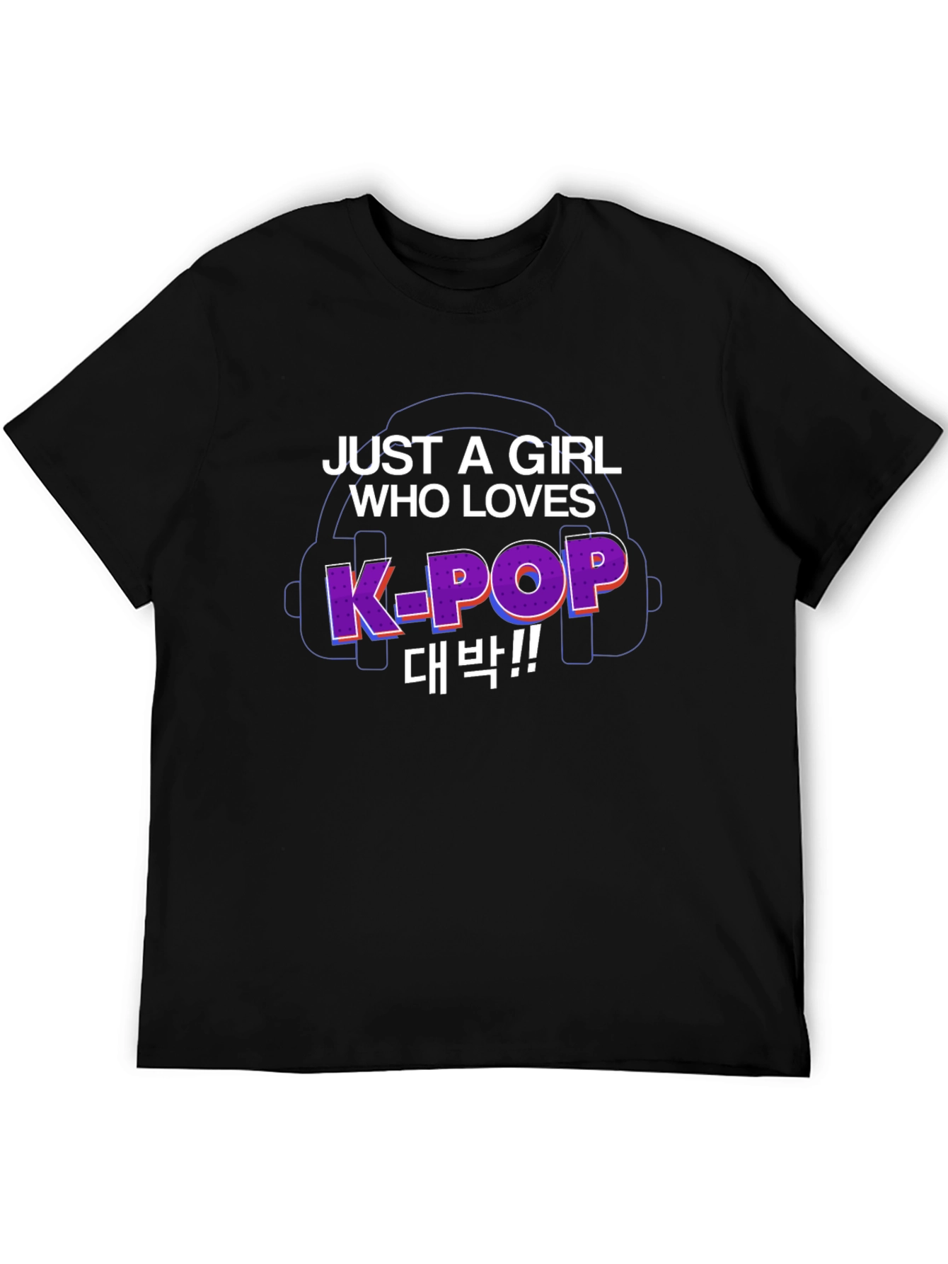 K-Pop Fan Black T-Shirt
