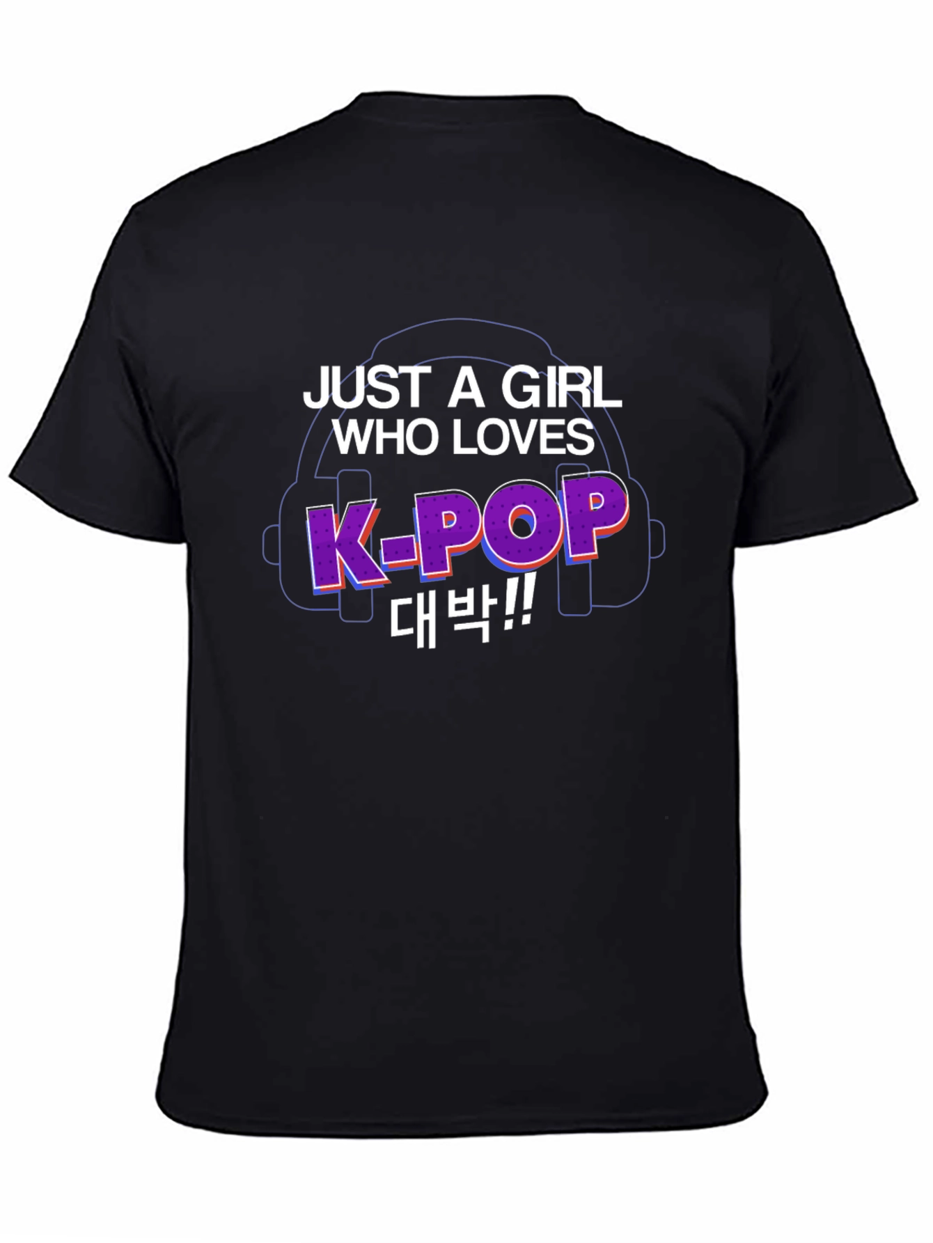 K-Pop Fan Black T-Shirt