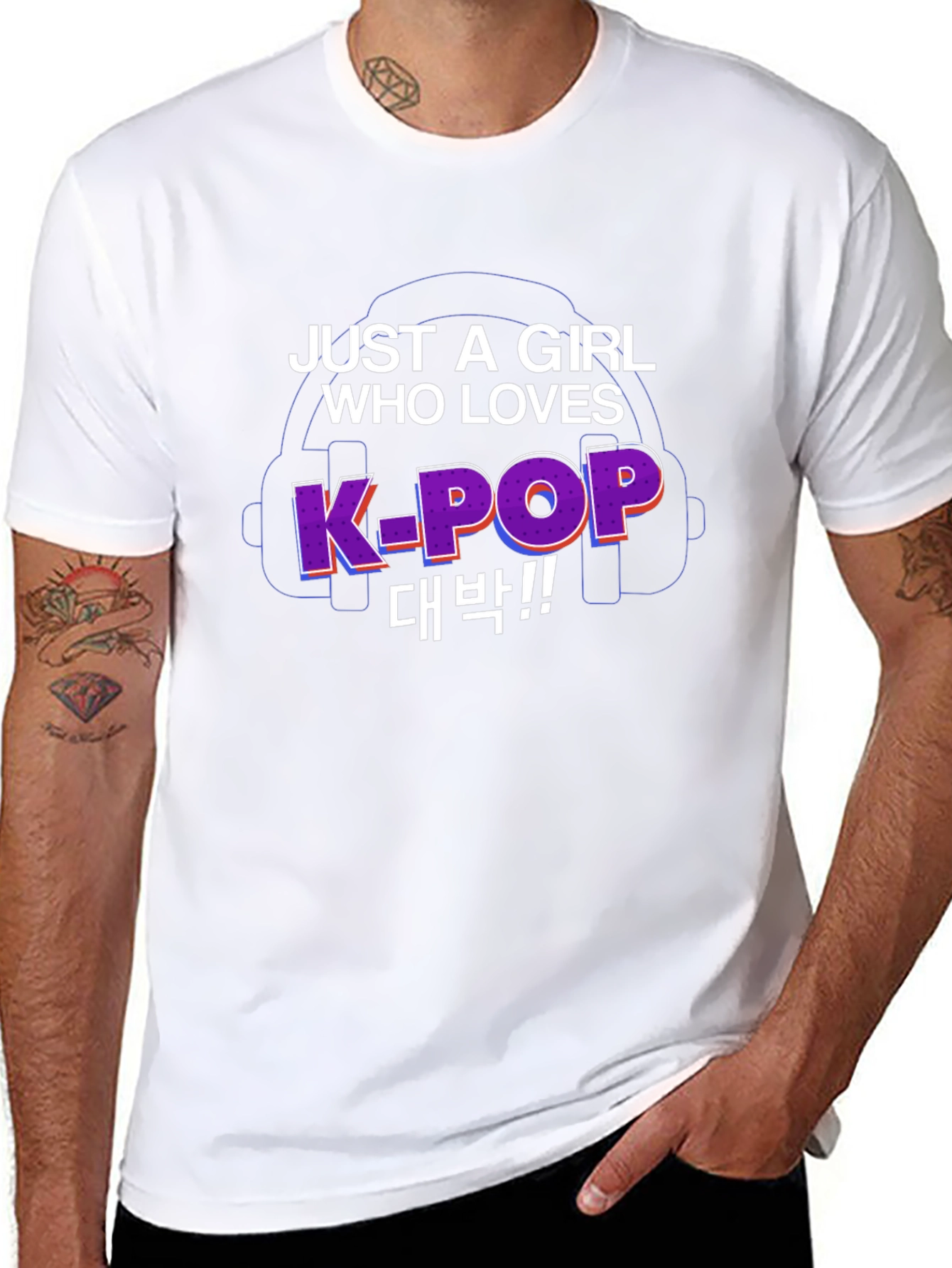 K-Pop Fan Black T-Shirt