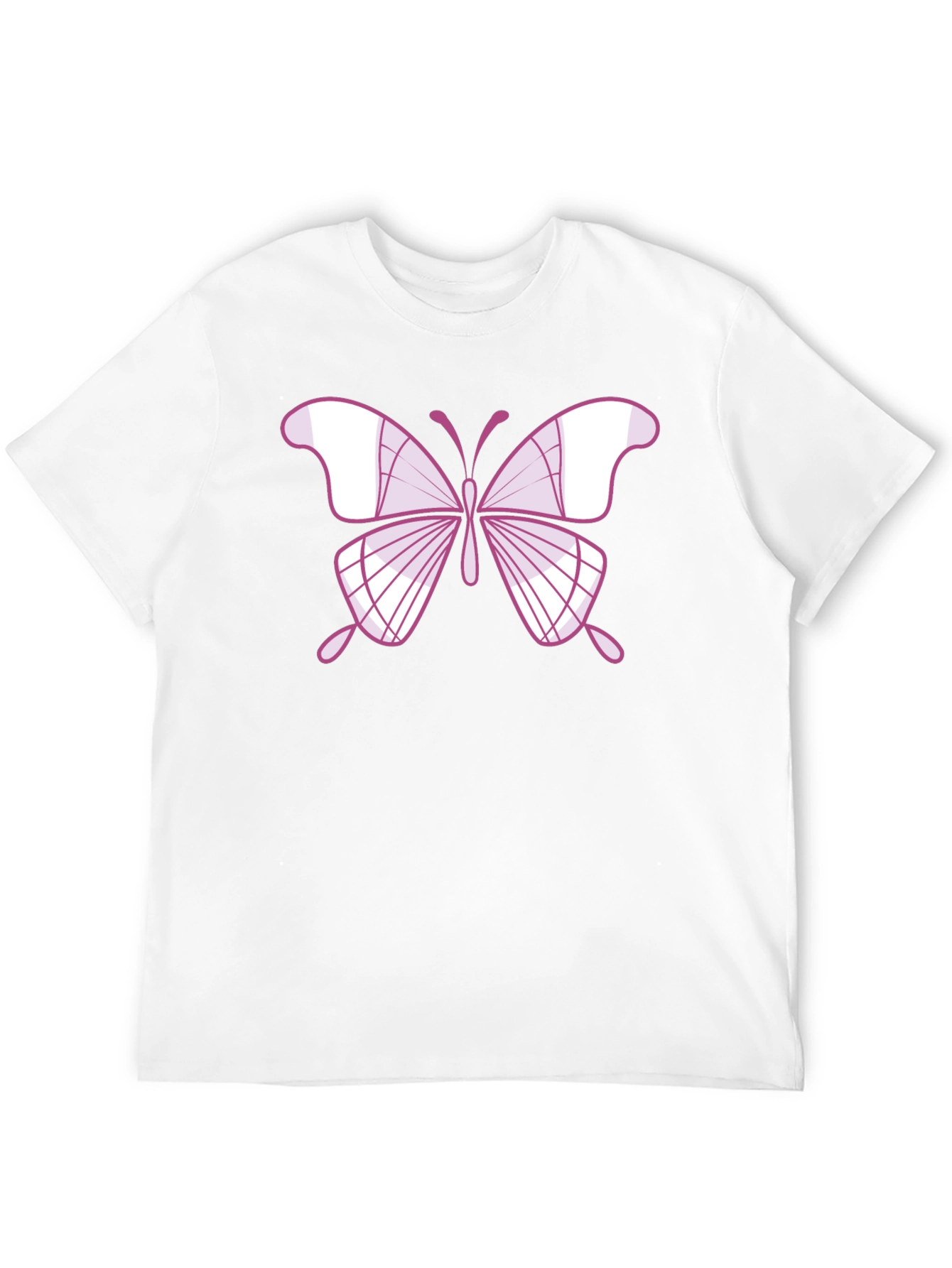 Butterfly Graphic Tee - Stylish Mens Black T-Shirt
