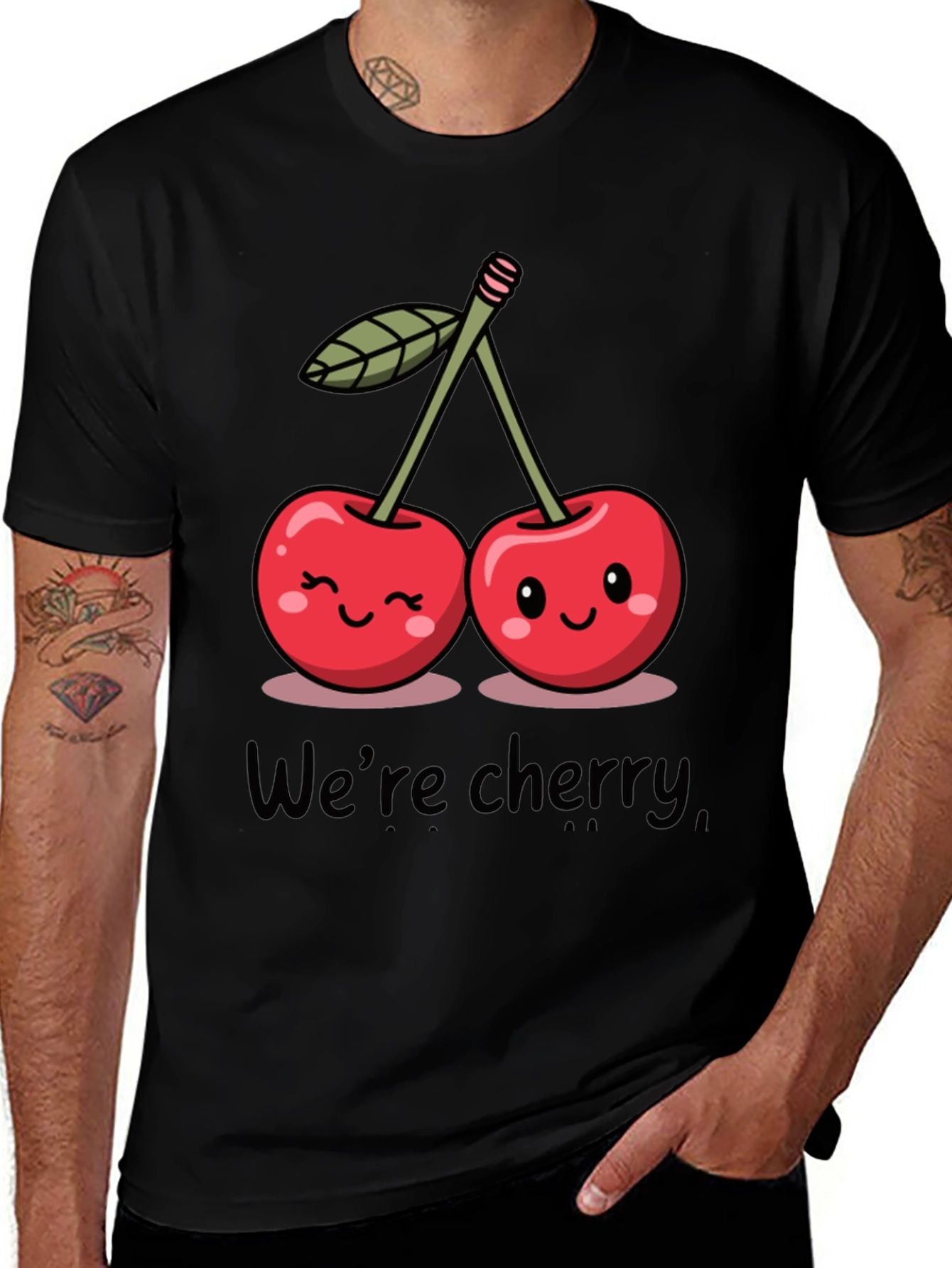 Cute Cherry Graphic T-Shirt - Were Cherry