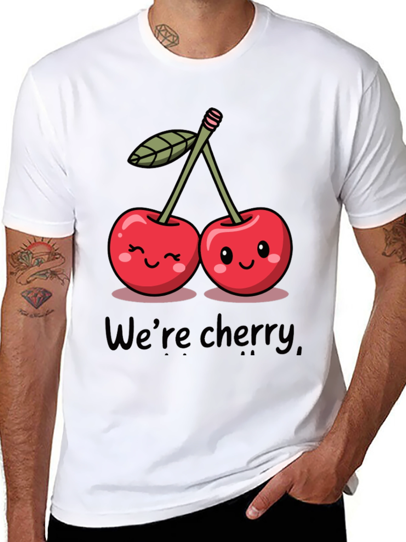 Cute Cherry Graphic T-Shirt - Were Cherry