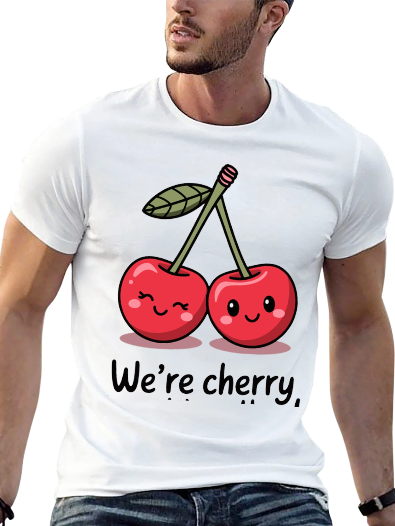 Cute Cherry Graphic T-Shirt - Were Cherry