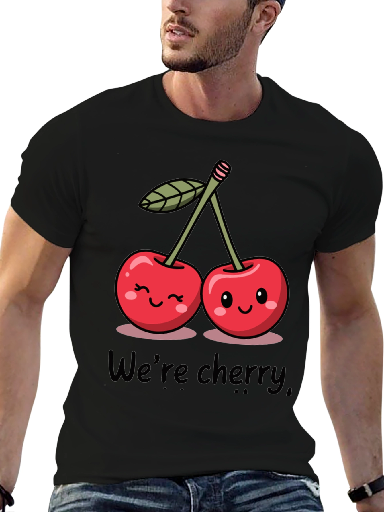 Cute Cherry Graphic T-Shirt - Were Cherry