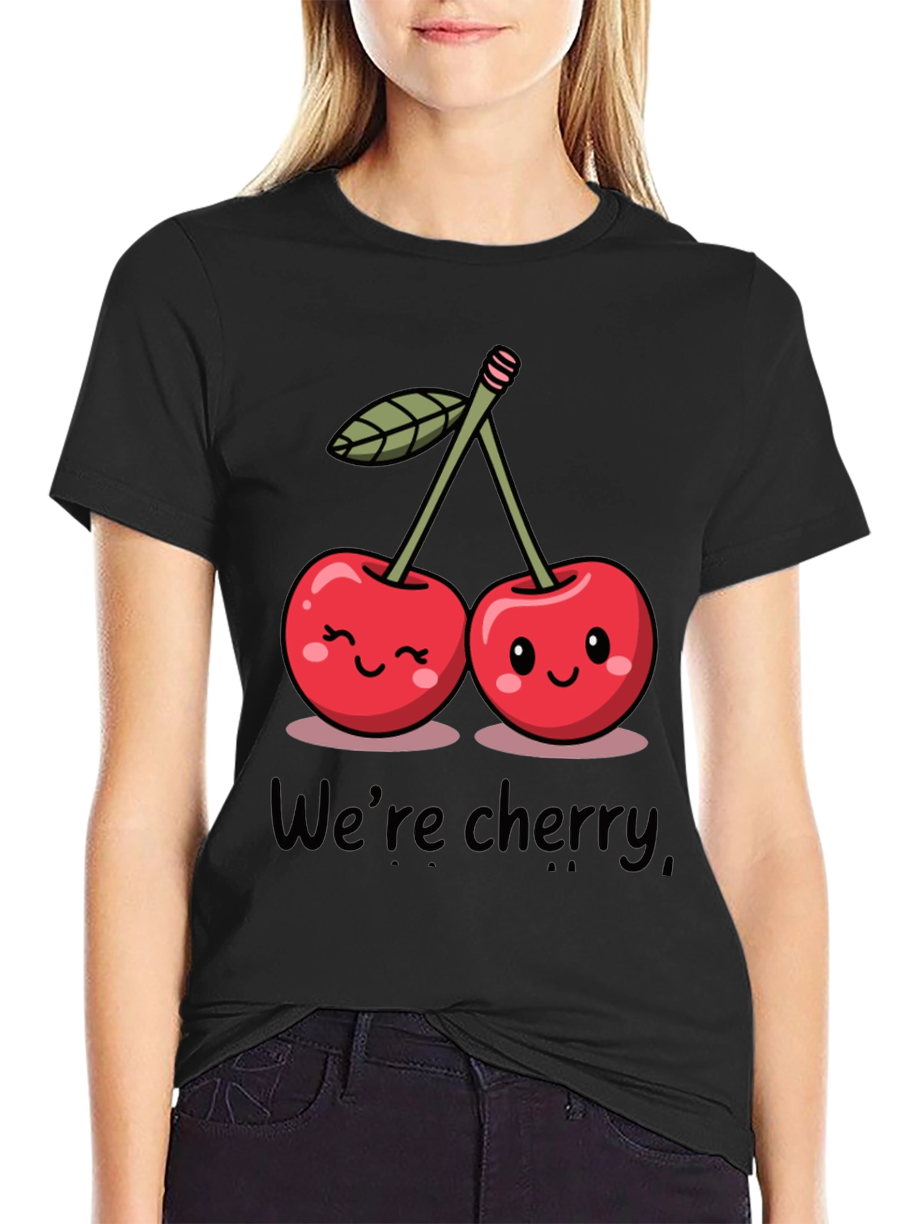 Cute Cherry Graphic T-Shirt - Were Cherry