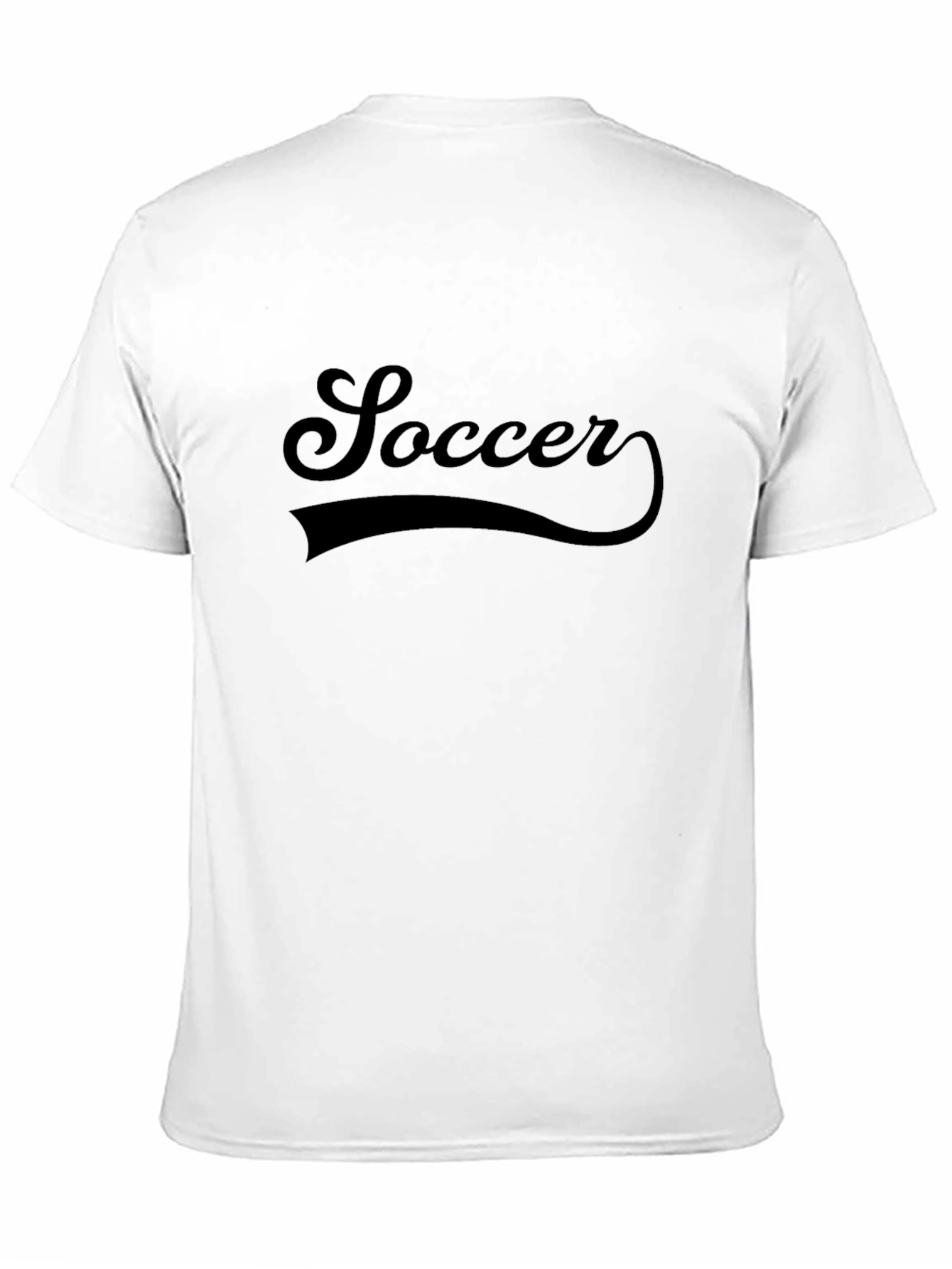 Mens Black Soccer Graphic T-Shirt