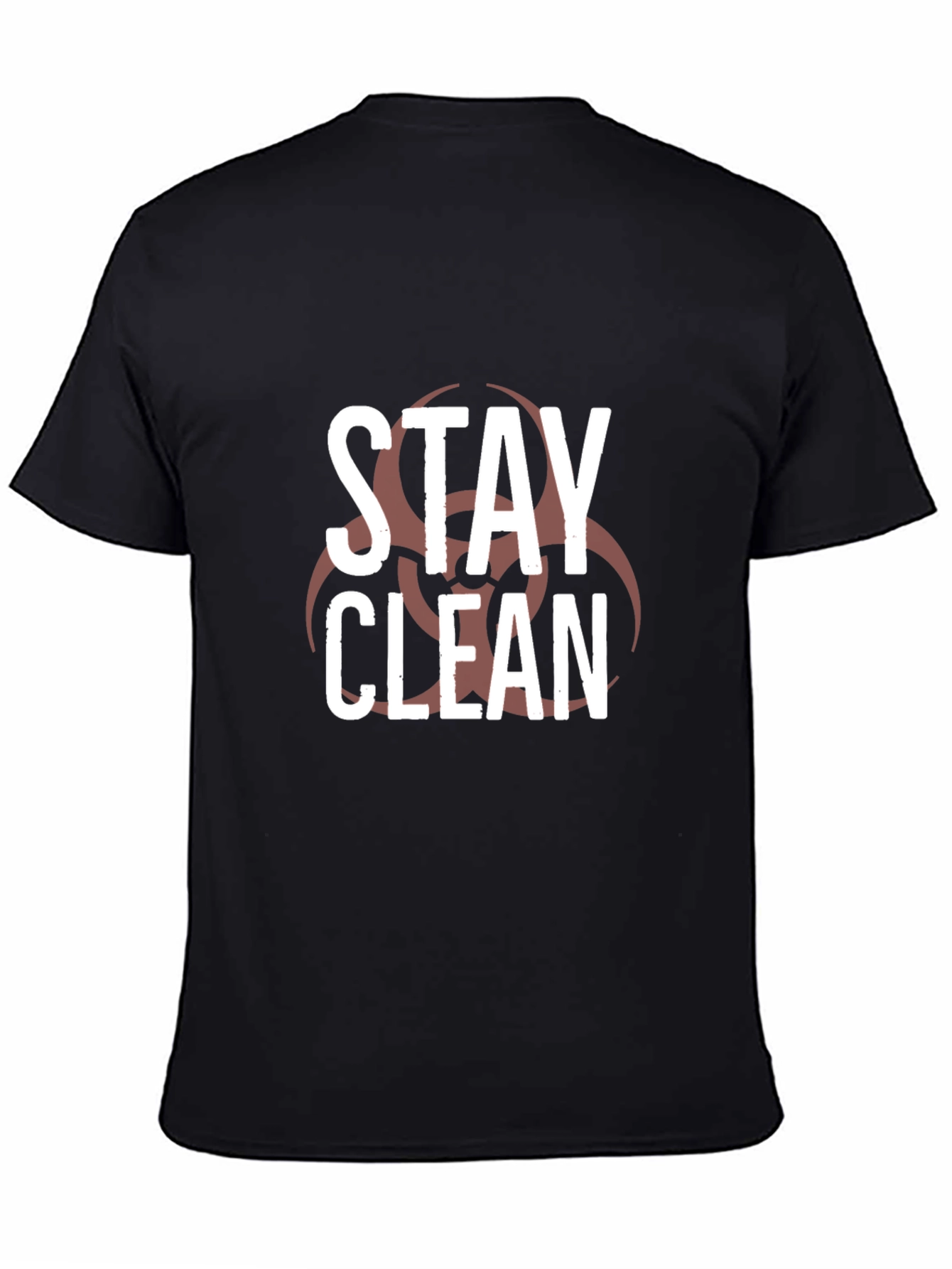 Stay Clean Biohazard Graphic T-Shirt