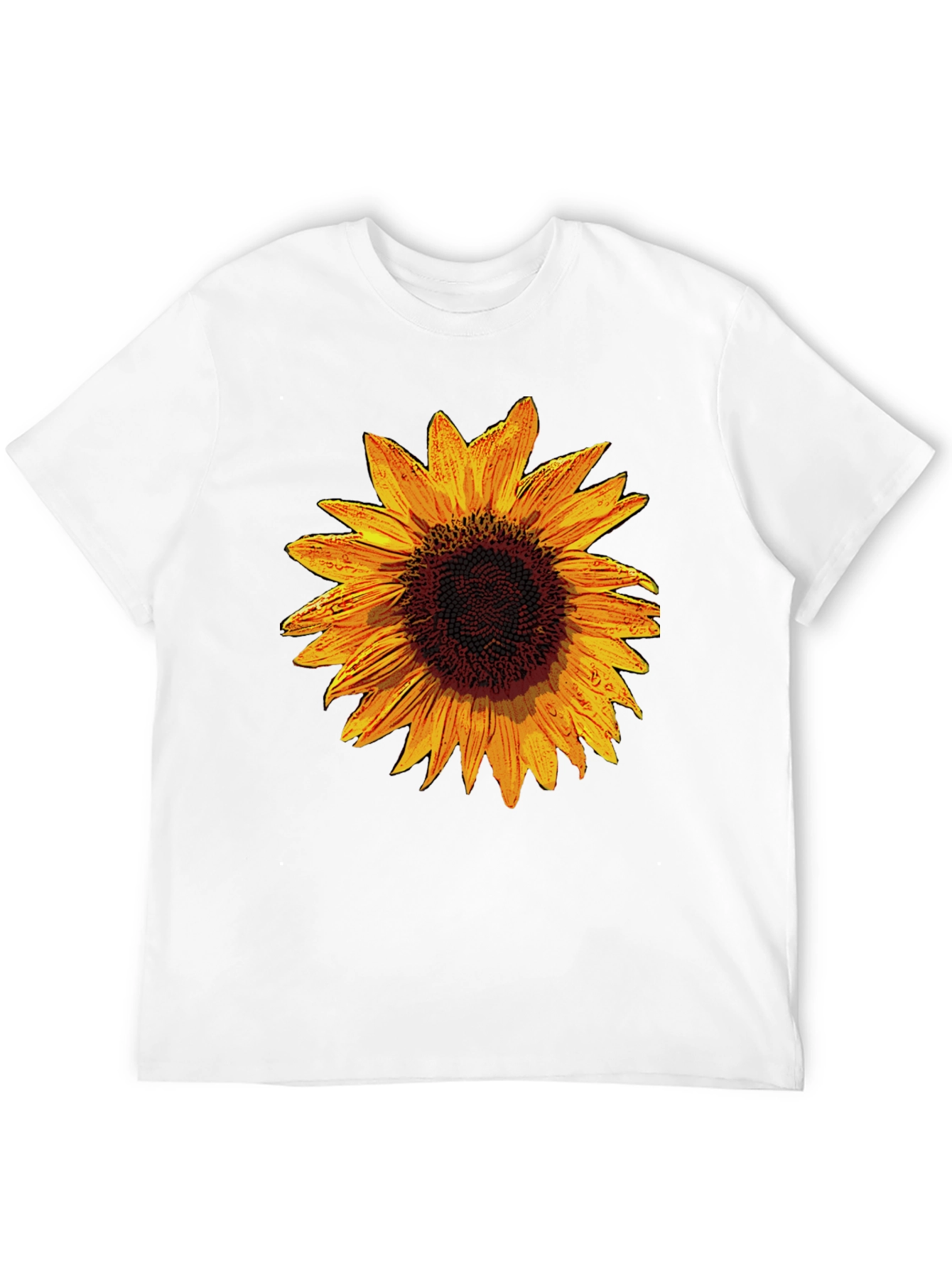 Sunflower Graphic Black T-Shirt