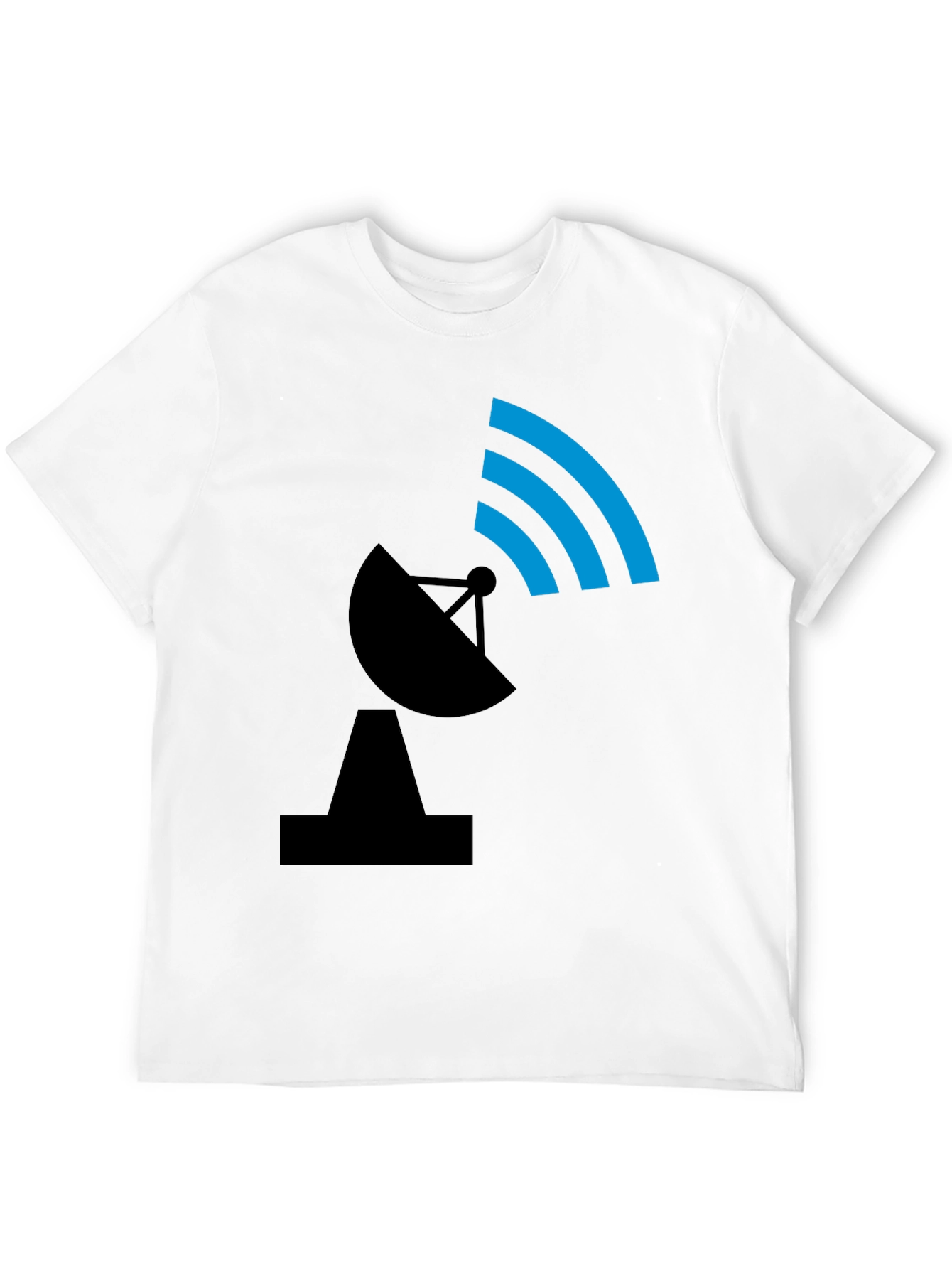 Satellite Dish Graphic Tee - Black