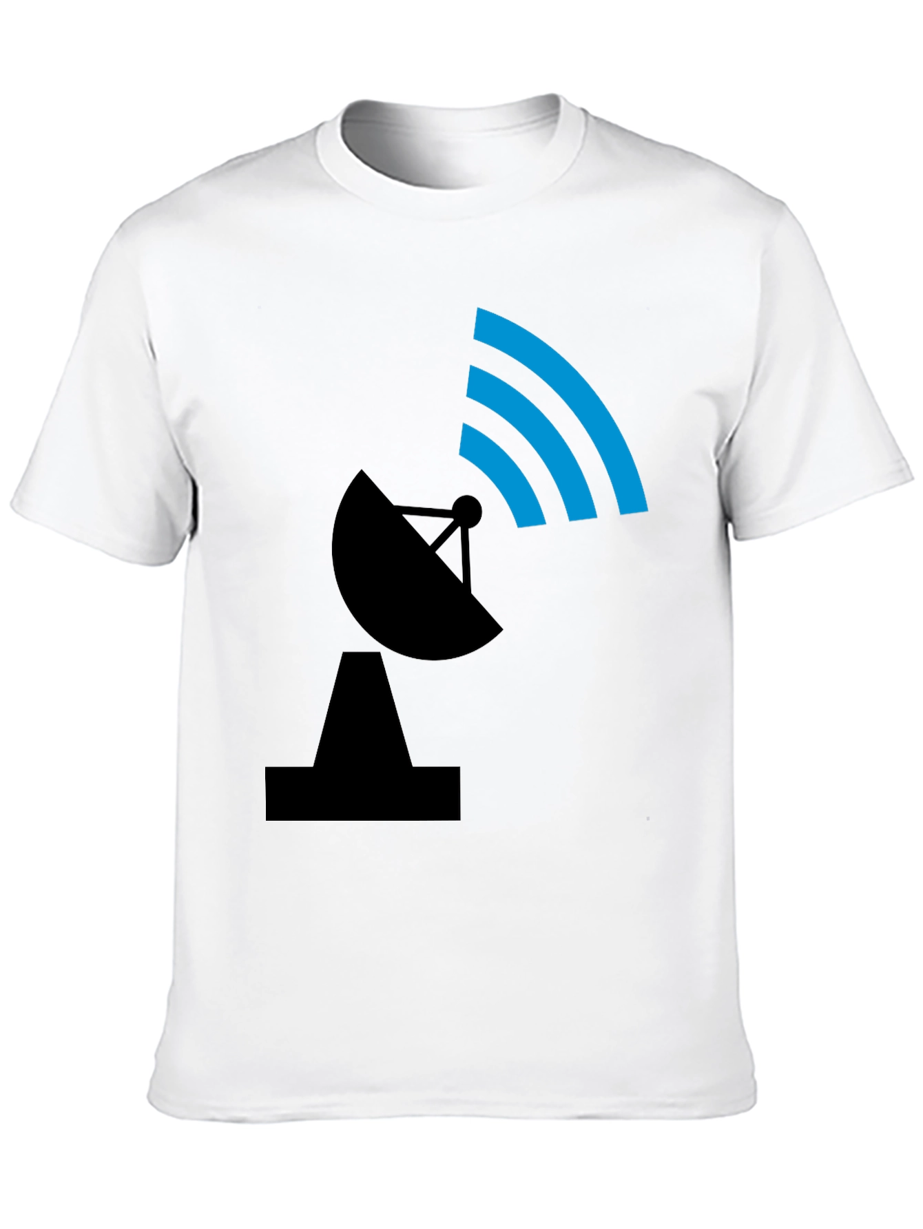 Satellite Dish Graphic Tee - Black