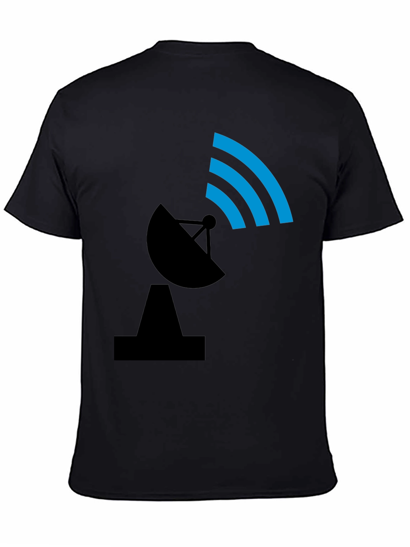 Satellite Dish Graphic Tee - Black