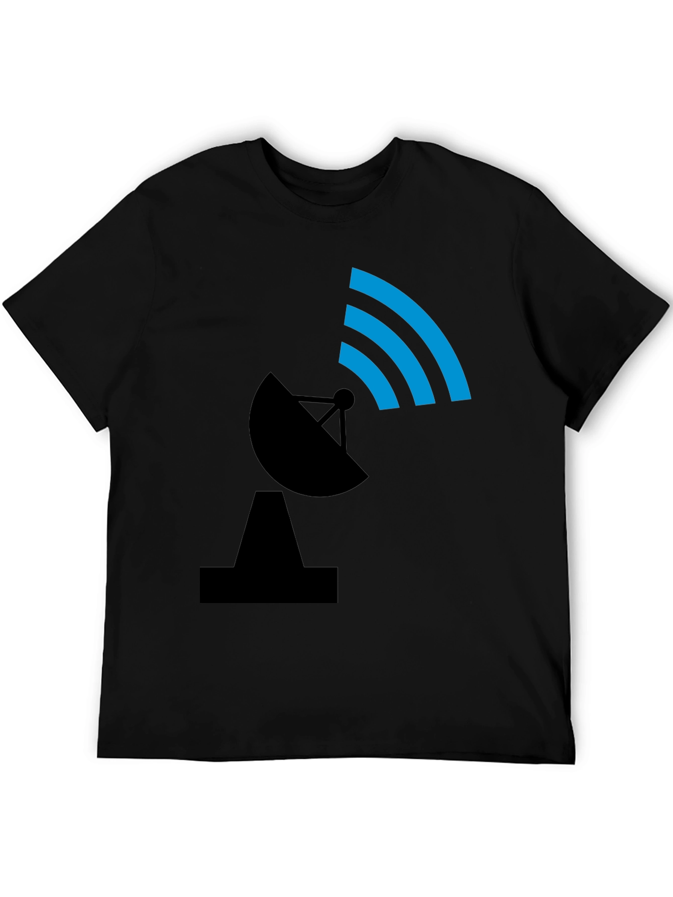 Satellite Dish Graphic Tee - Black