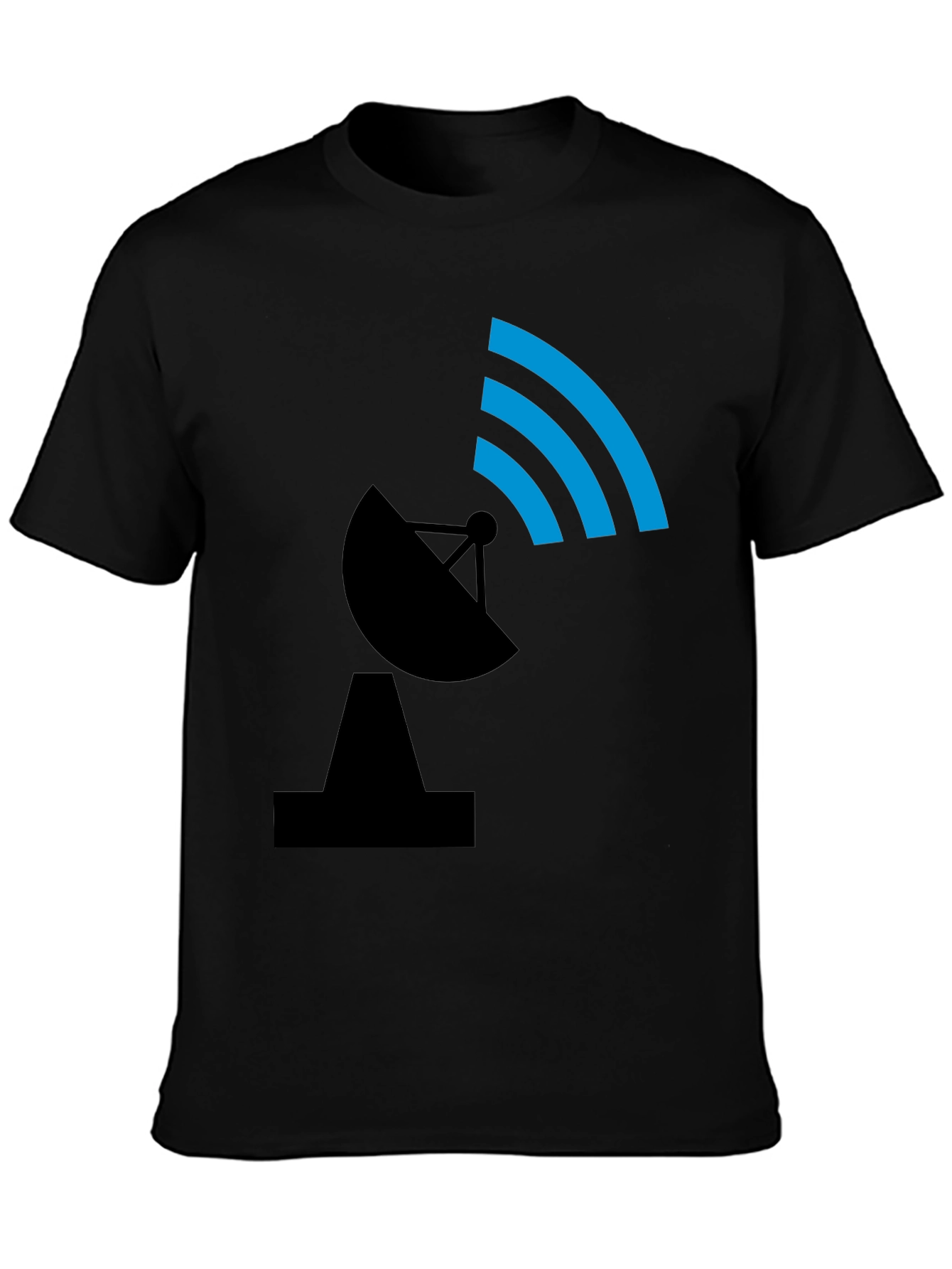 Satellite Dish Graphic Tee - Black