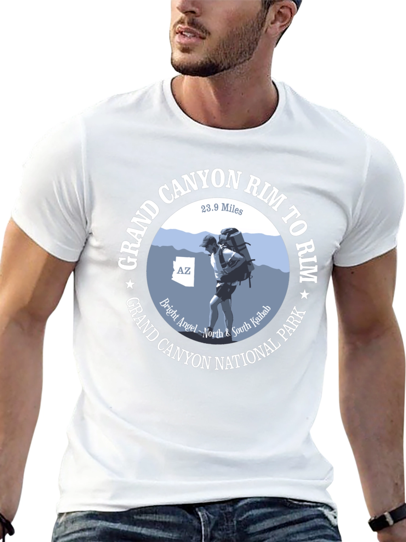 Grand Canyon Rim to Rim Hiker T-Shirt