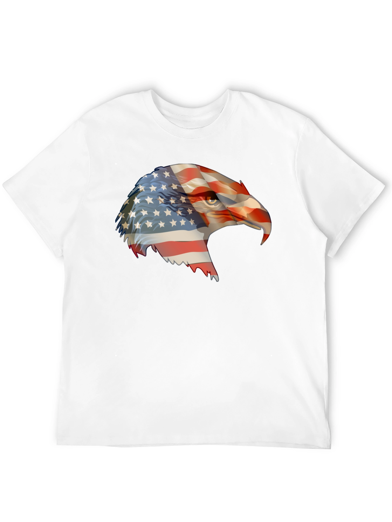 Patriotic Eagle USA Flag Graphic T-Shirt