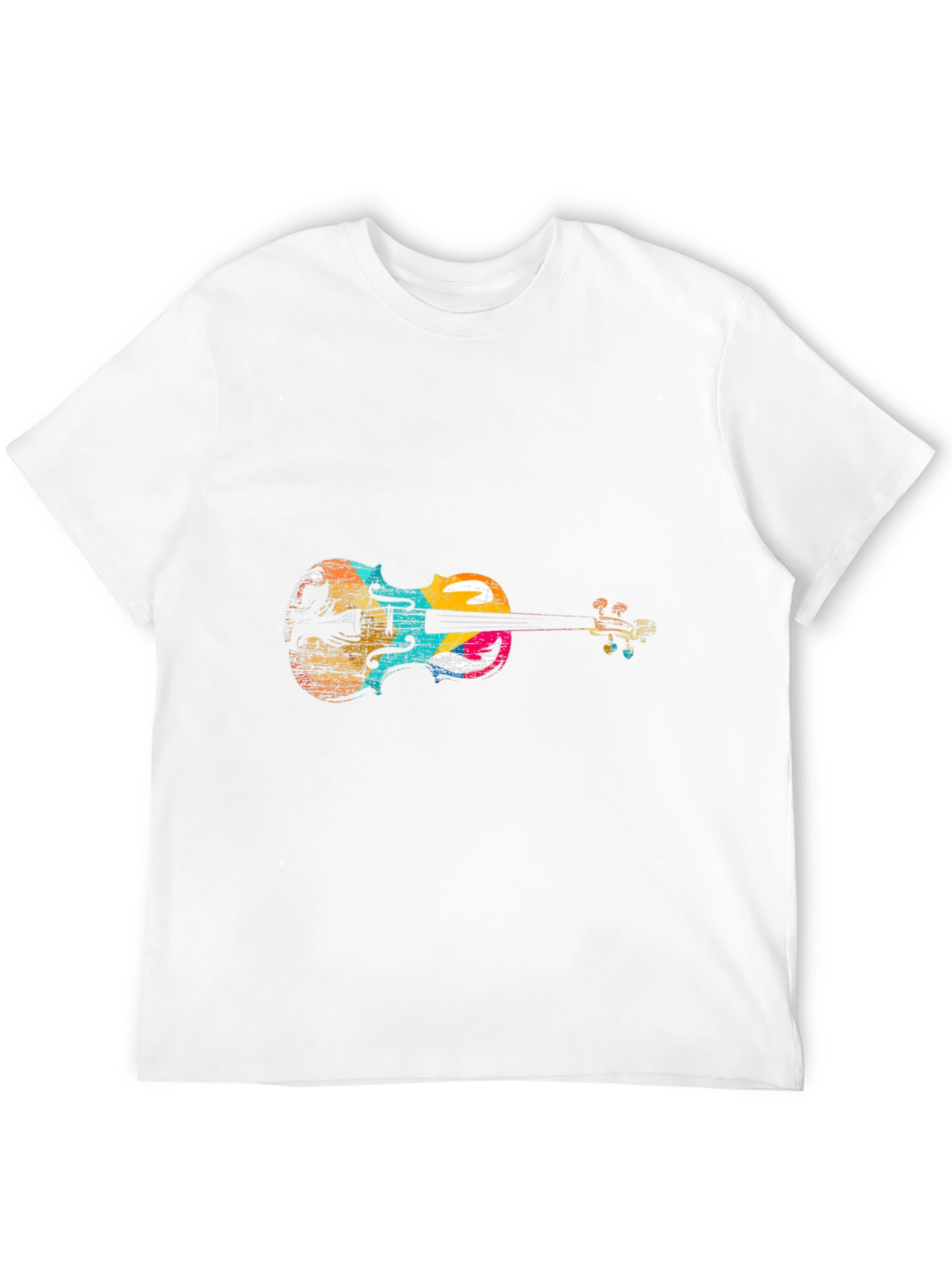 Abstract Violin Graphic T-Shirt