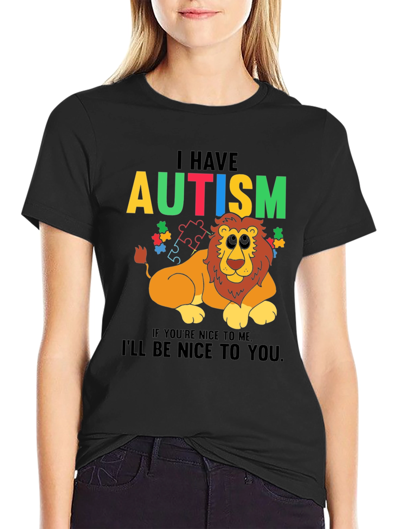 Autism Awareness Lion T-Shirt