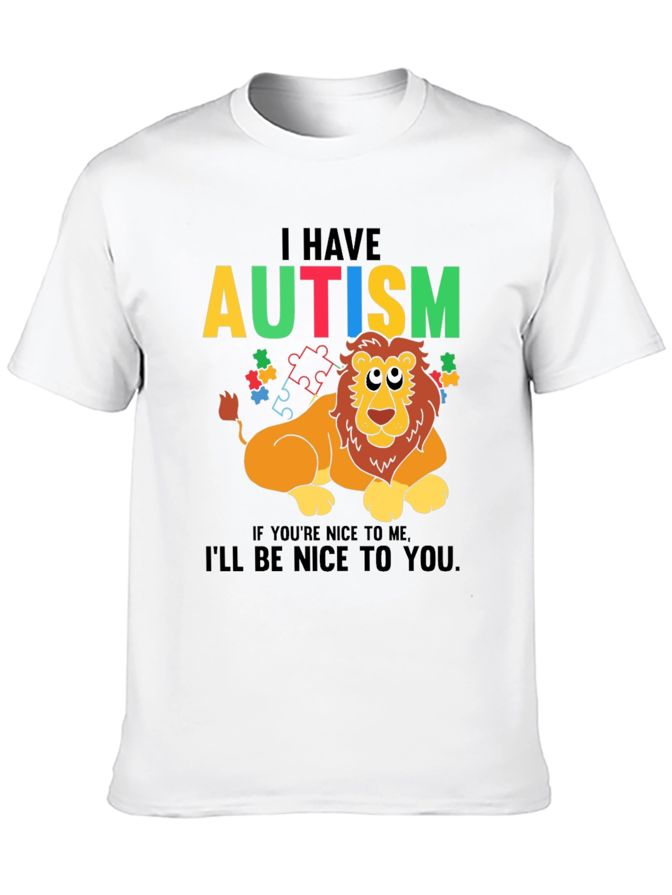 Autism Awareness Lion T-Shirt