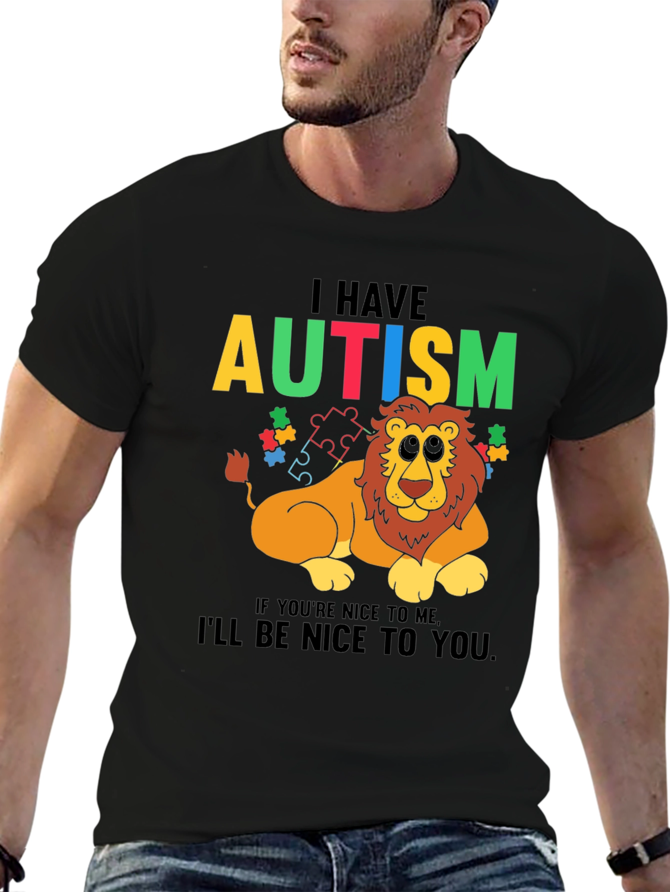 Autism Awareness Lion T-Shirt
