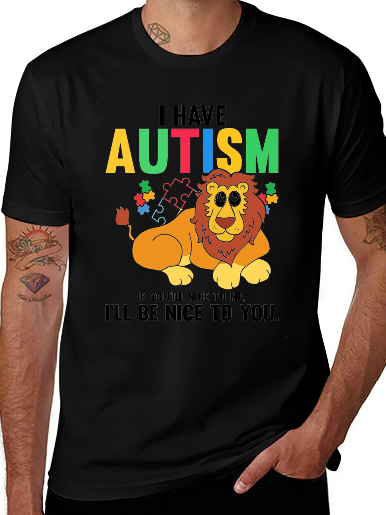 Autism Awareness Lion T-Shirt