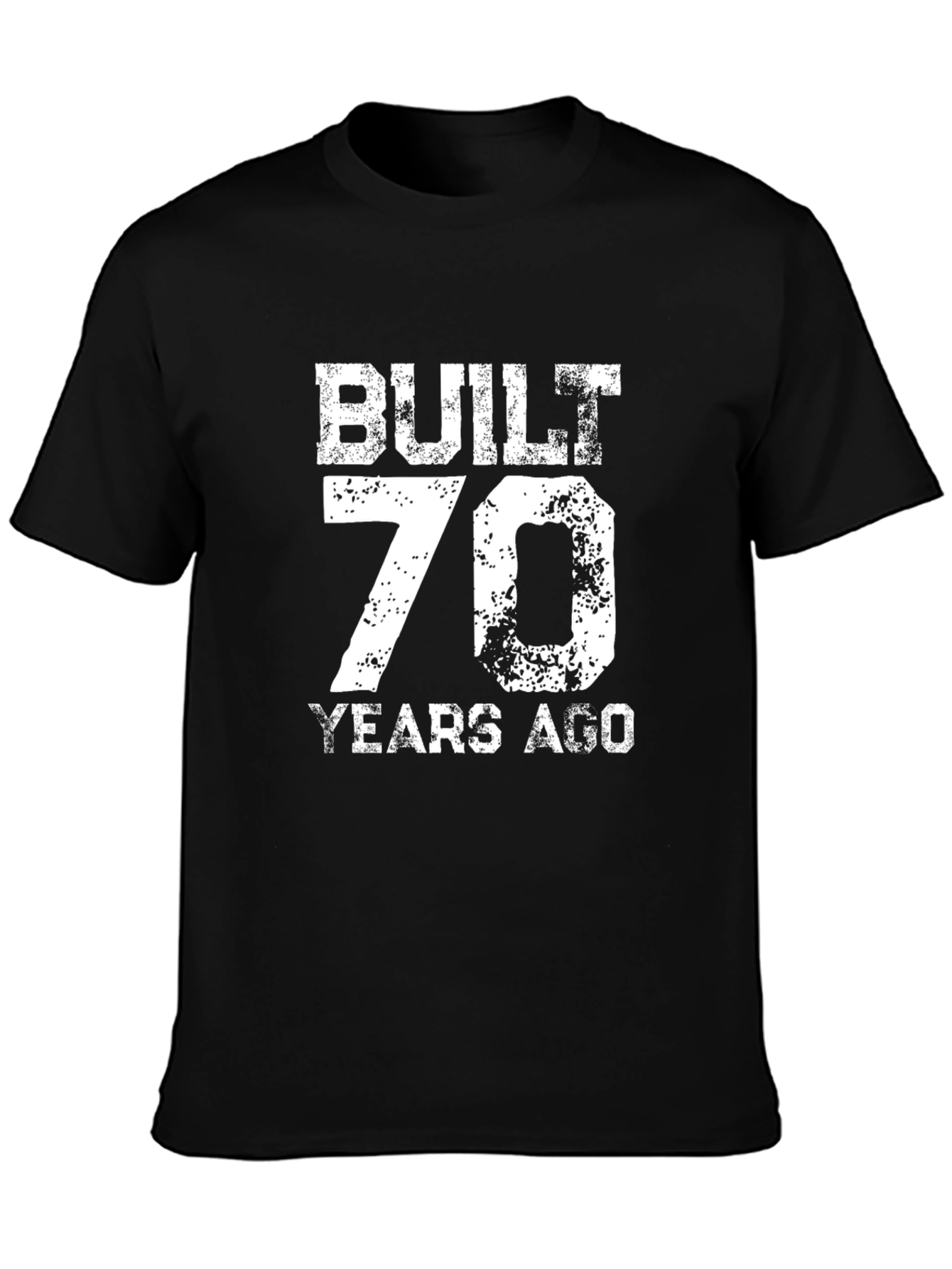 Built 70 Years Ago Black Graphic T-Shirt
