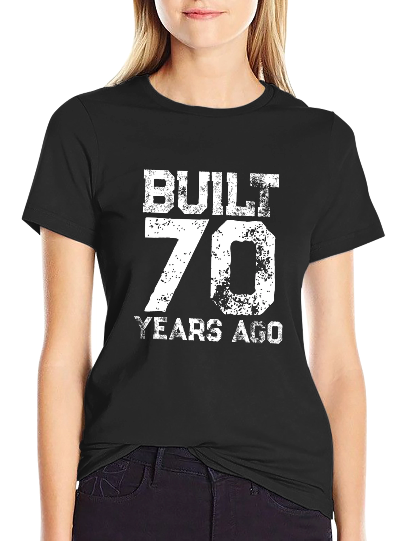 Built 70 Years Ago Black Graphic T-Shirt