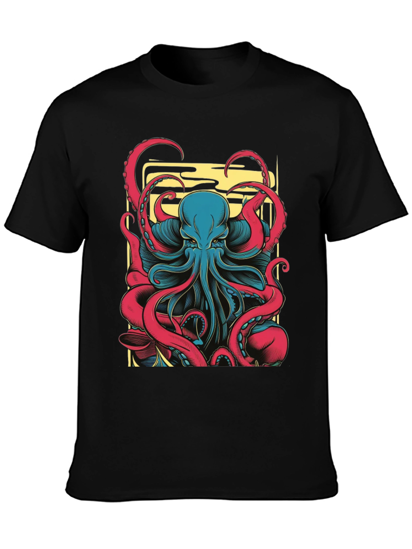 Octopus Graphic Black T-Shirt