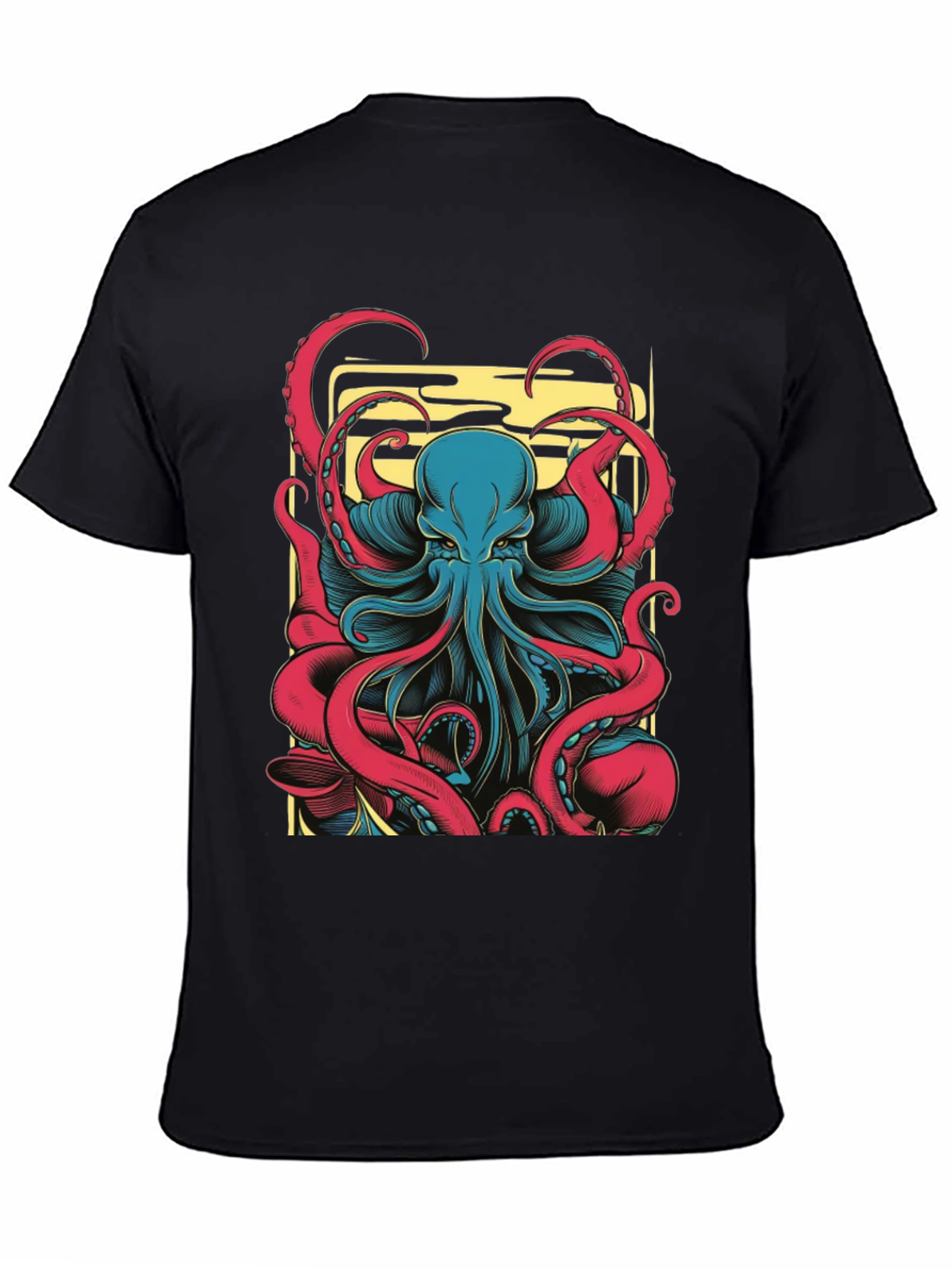 Octopus Graphic Black T-Shirt