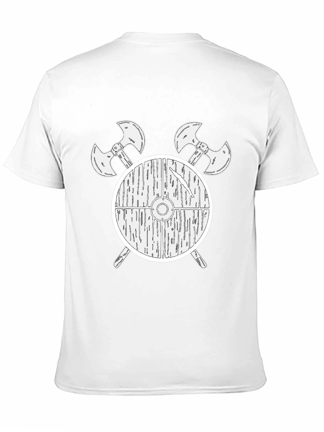 Viking Shield & Axes Graphic Tee - Black
