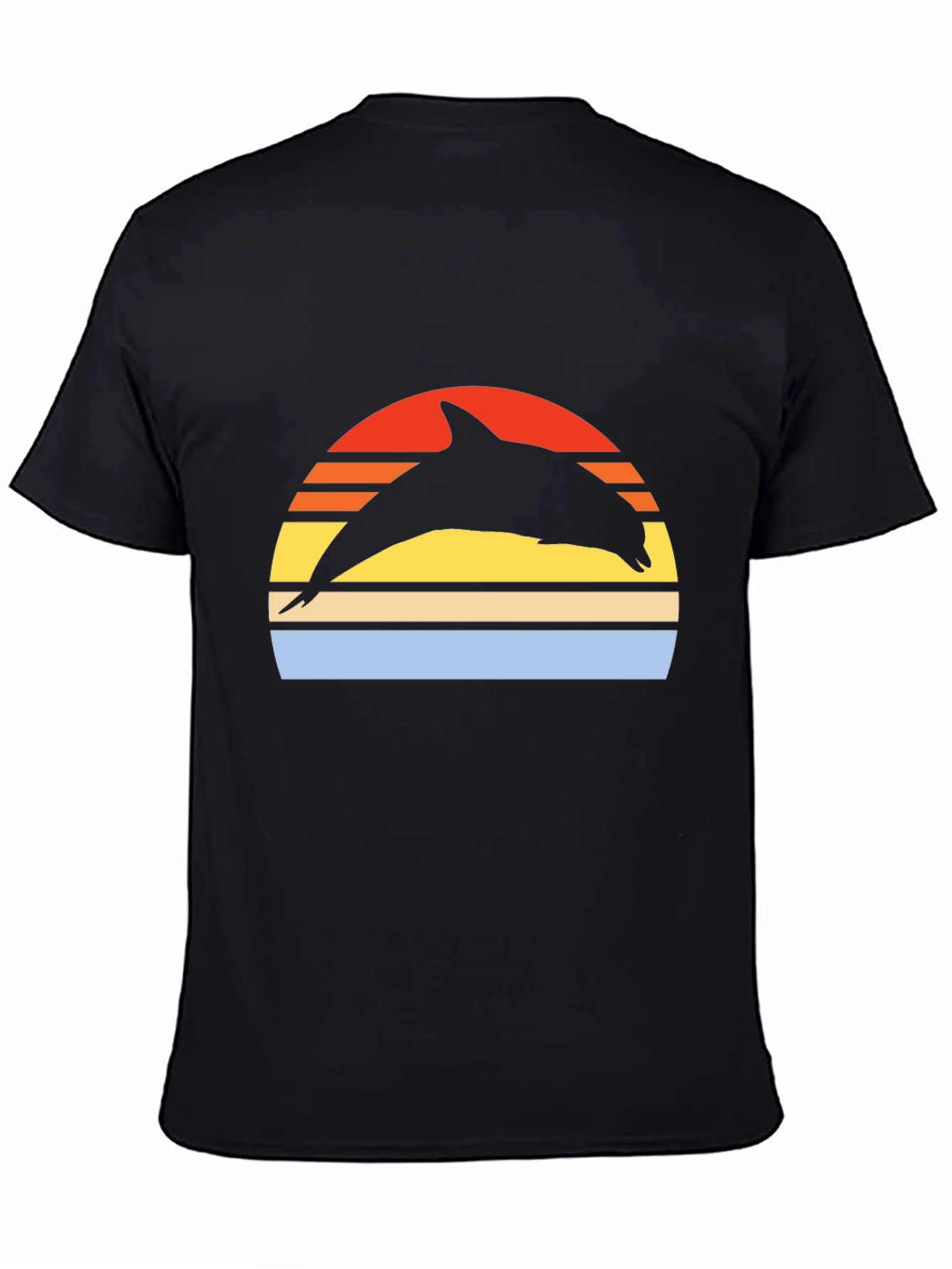 Retro Dolphin Sunset Graphic Tee