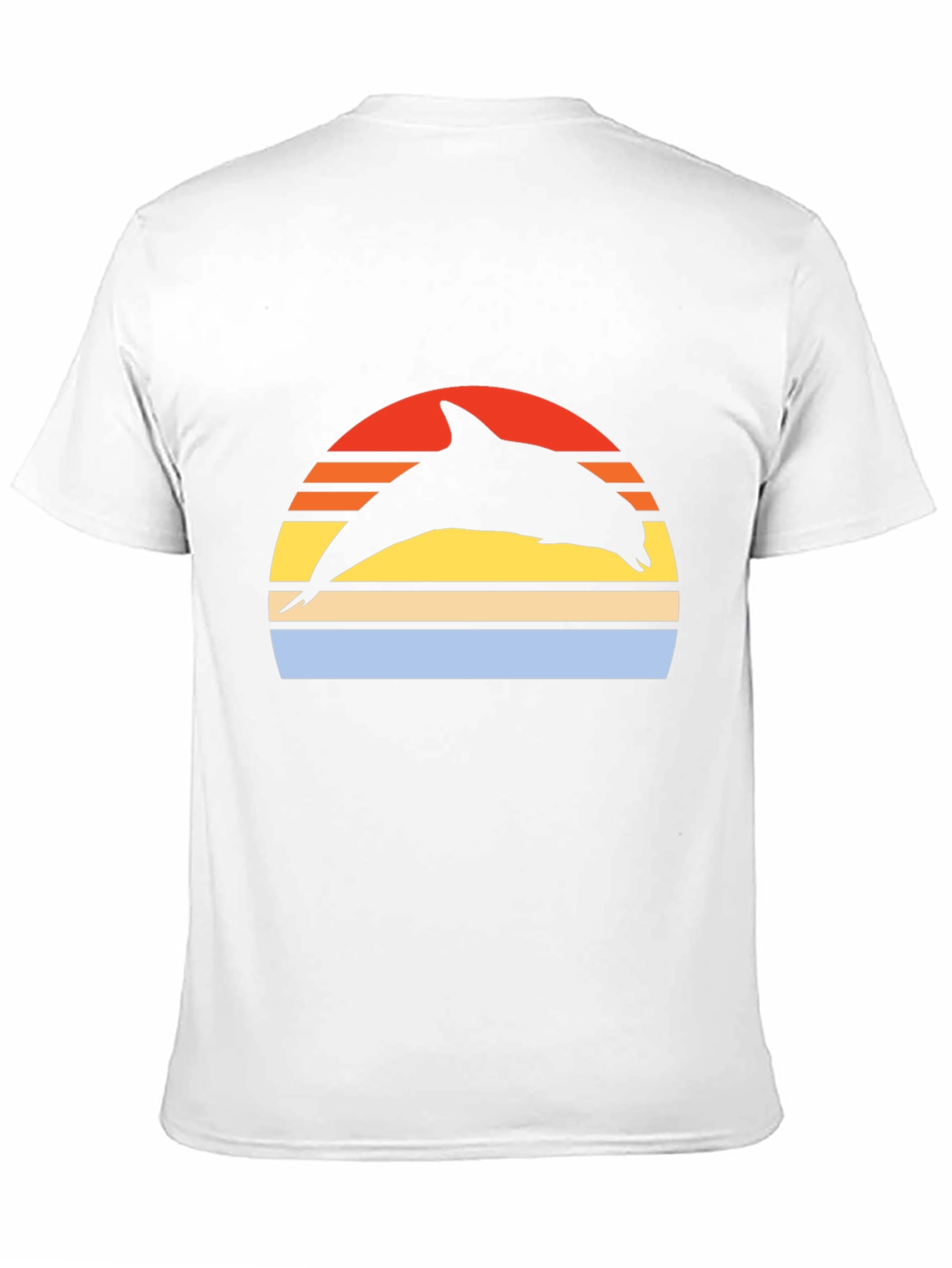 Retro Dolphin Sunset Graphic Tee