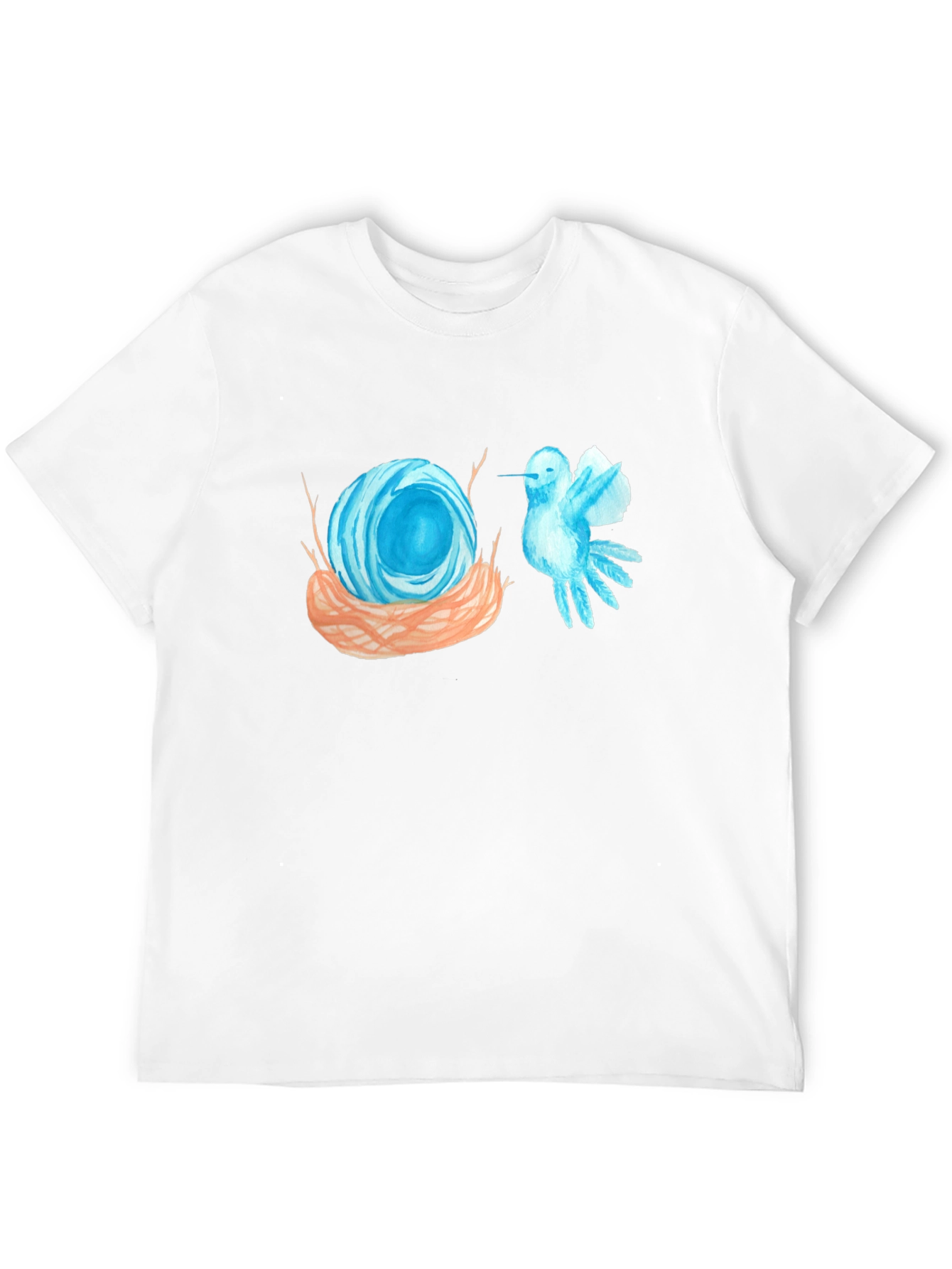 Nest & Bird Graphic Tee - Artsy Black T-Shirt