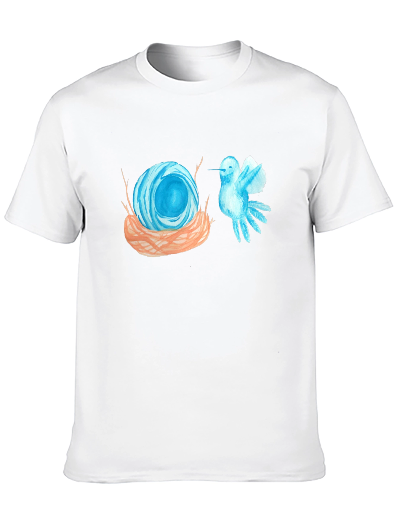 Nest & Bird Graphic Tee - Artsy Black T-Shirt
