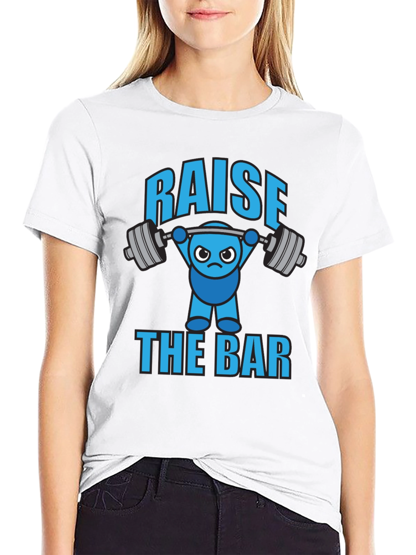 Raise The Bar Funny Gym T-Shirt