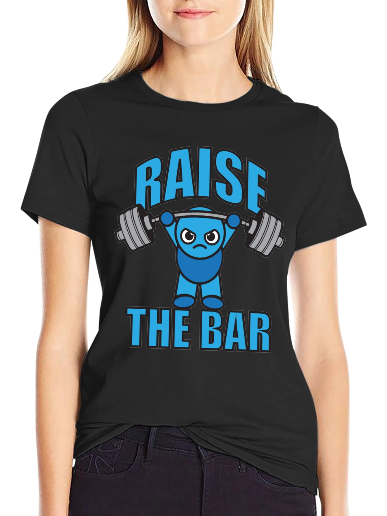 Raise The Bar Funny Gym T-Shirt